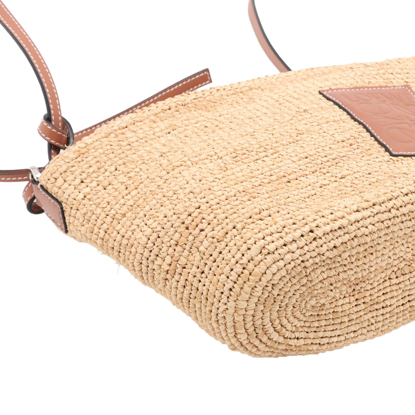 LOEWE Paulas Ibiza Anagram Raffia Pochette Crossbody