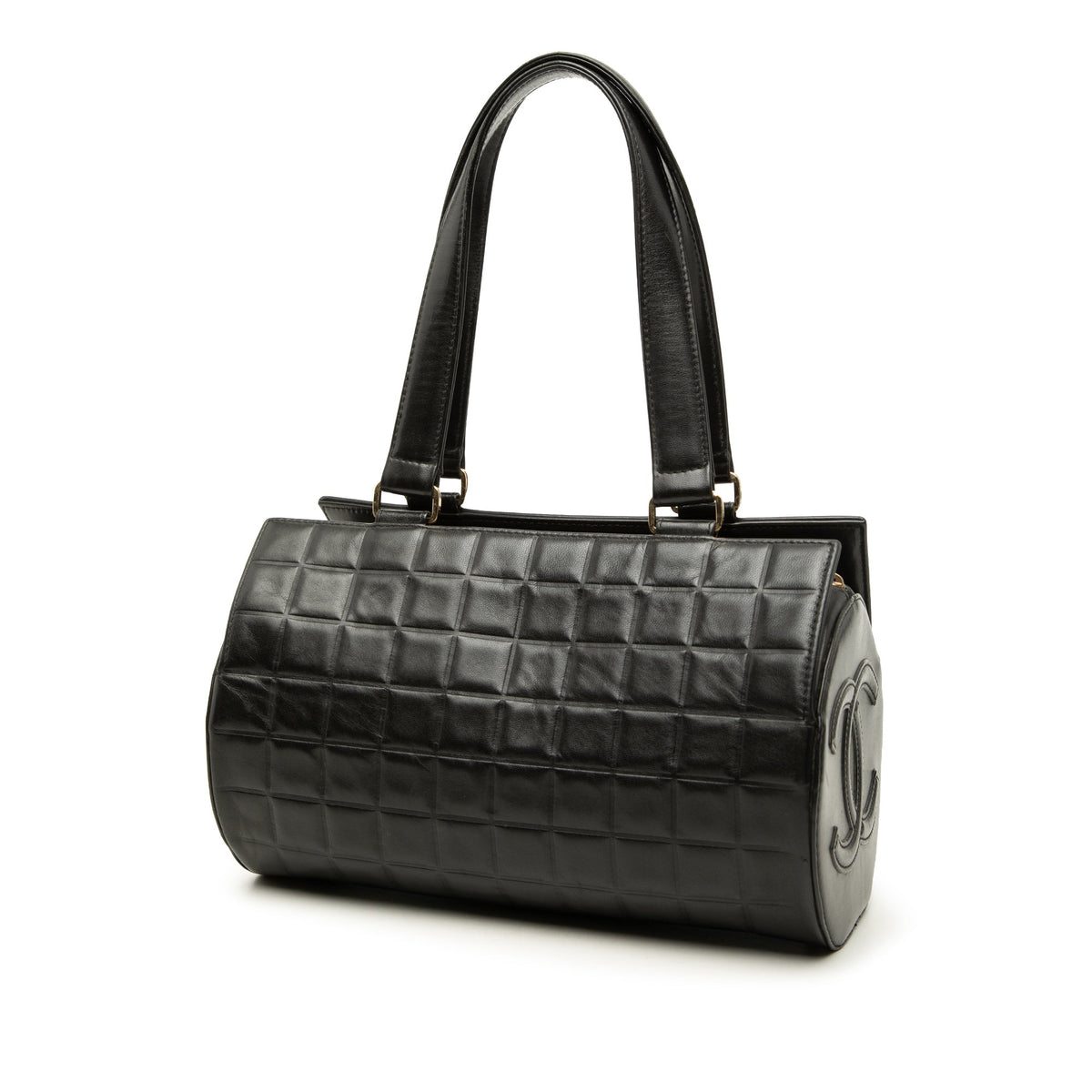 Chanel Chocolate Bar Lambskin Barrel Shoulder Bag