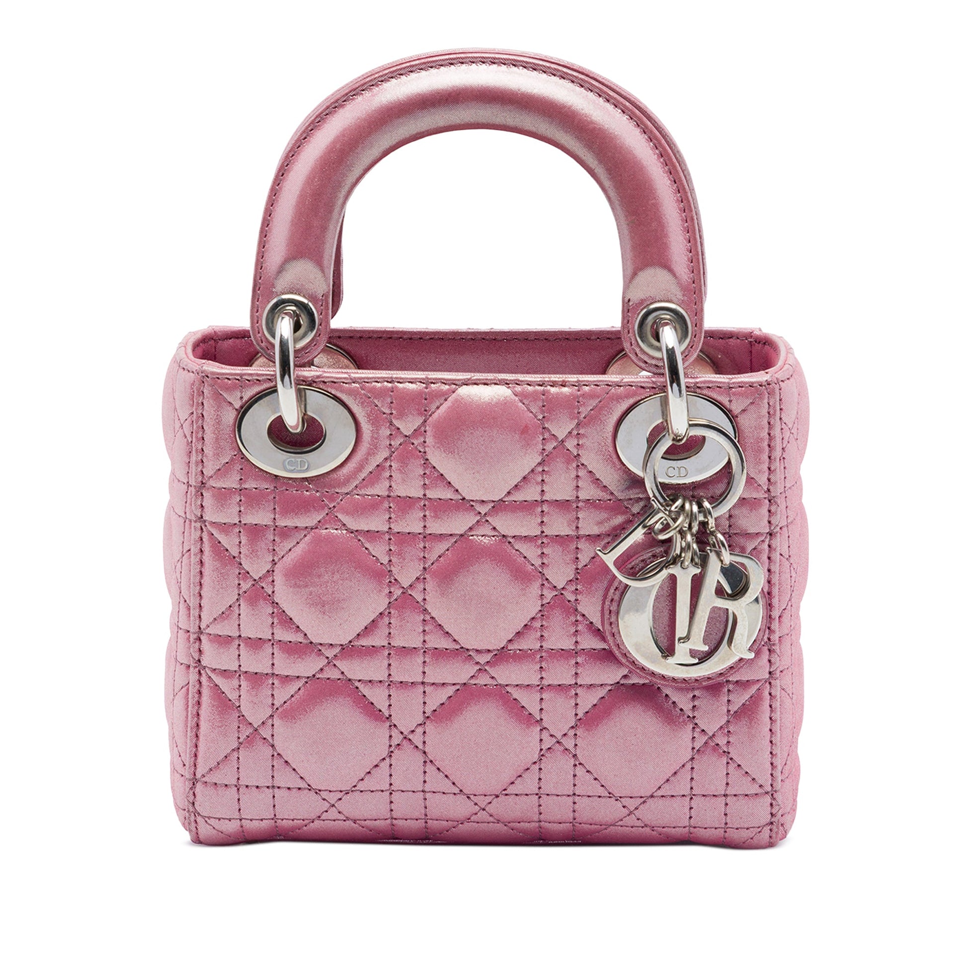 Dior Mini Iridescent Lambskin Cannage Lady Dior