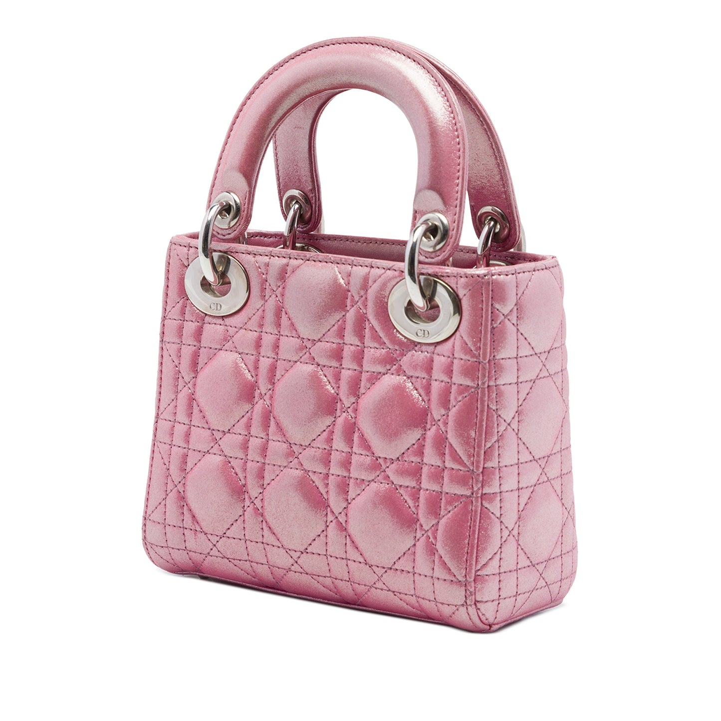 Dior Mini Iridescent Lambskin Cannage Lady Dior