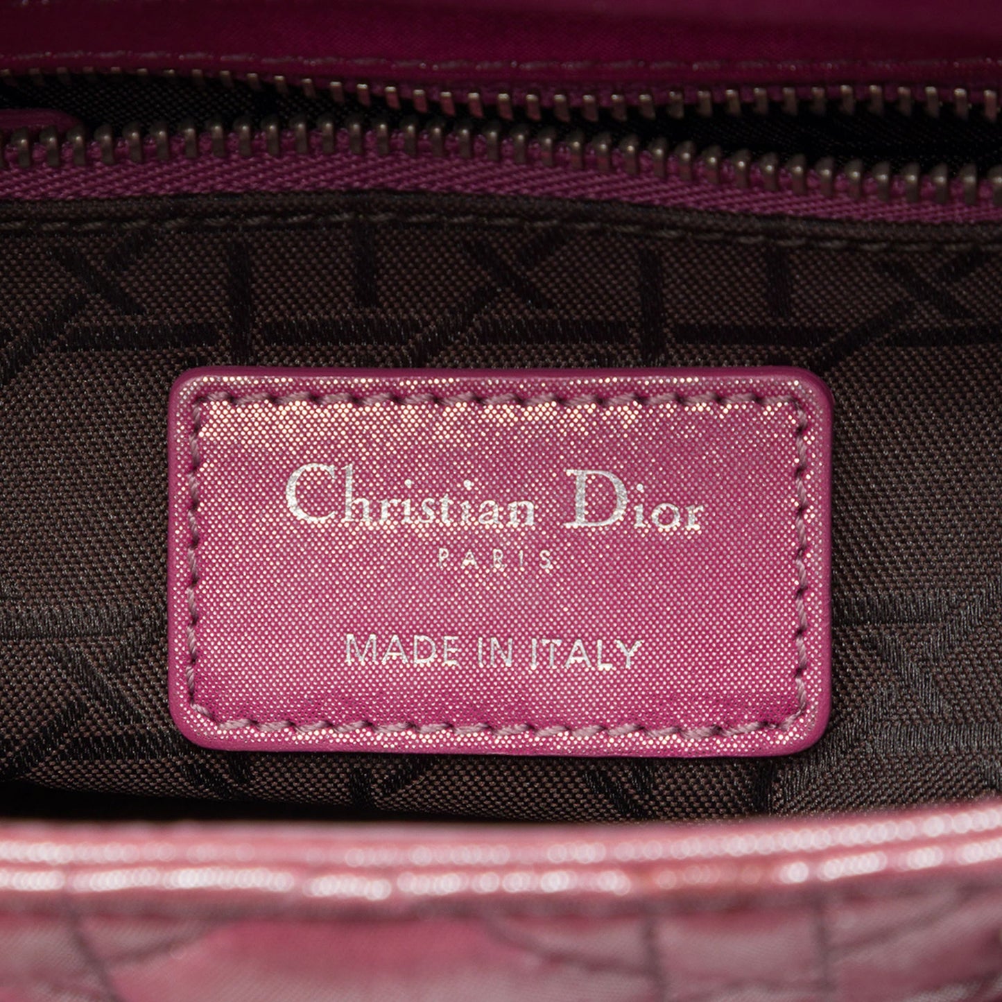Dior Mini Iridescent Lambskin Cannage Lady Dior