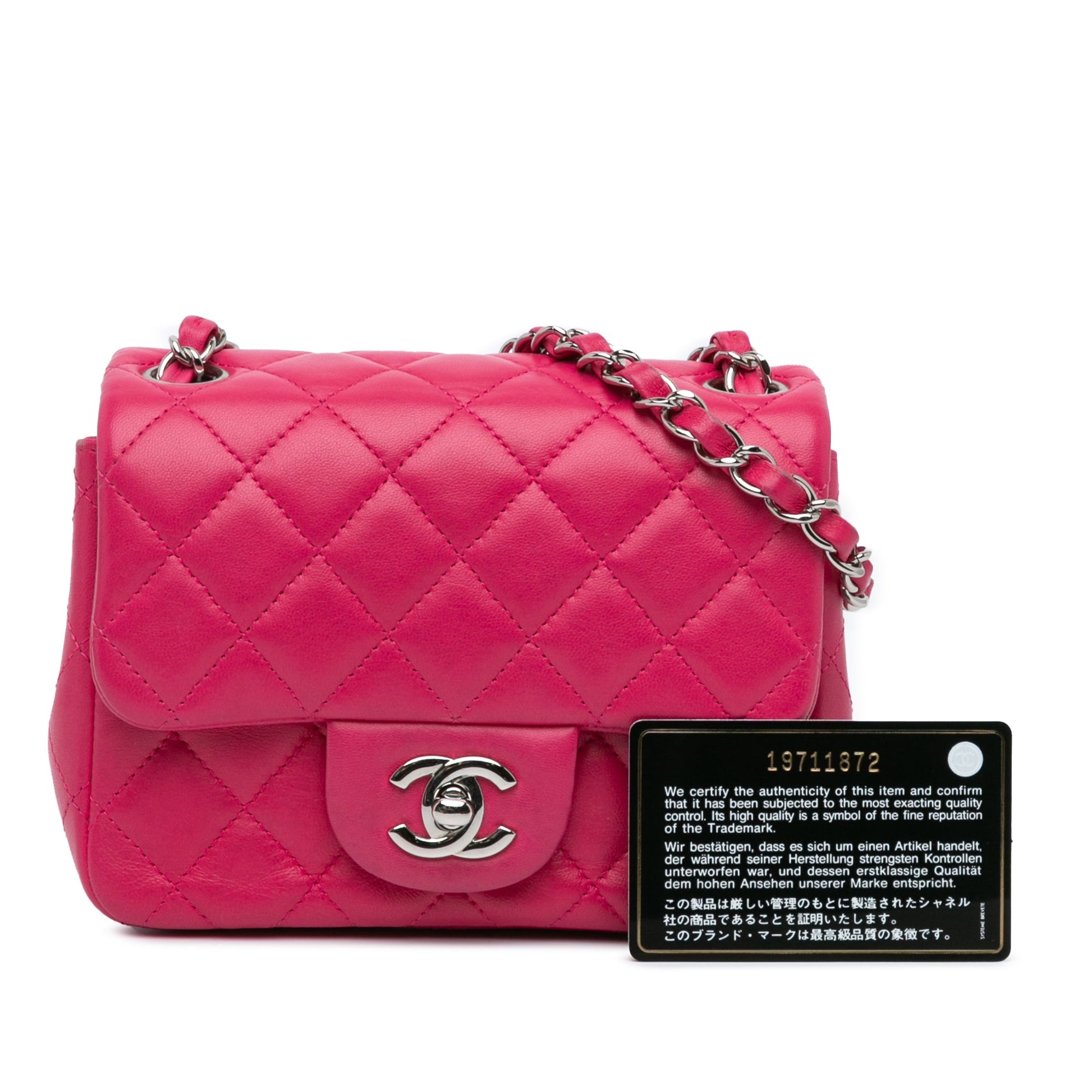 Chanel Mini Square Classic Lambskin Single Flap