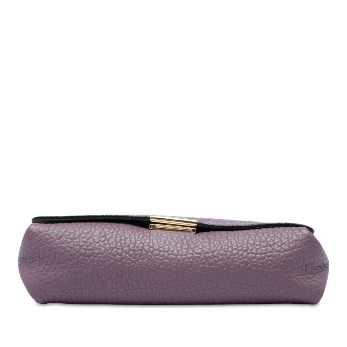 Burberry Medium Grained Calfskin Mildenhall Crossbody — Purple