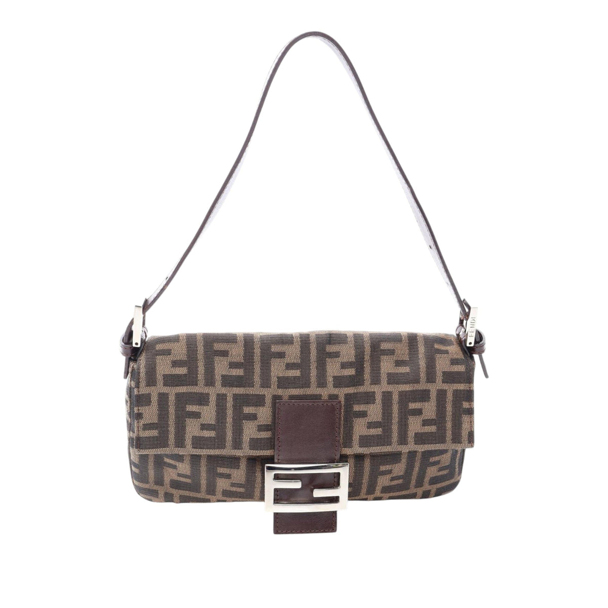 Fendi Zucca Canvas Shoulder Bag