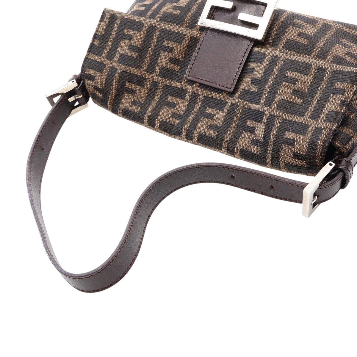 Fendi Zucca Canvas Shoulder Bag