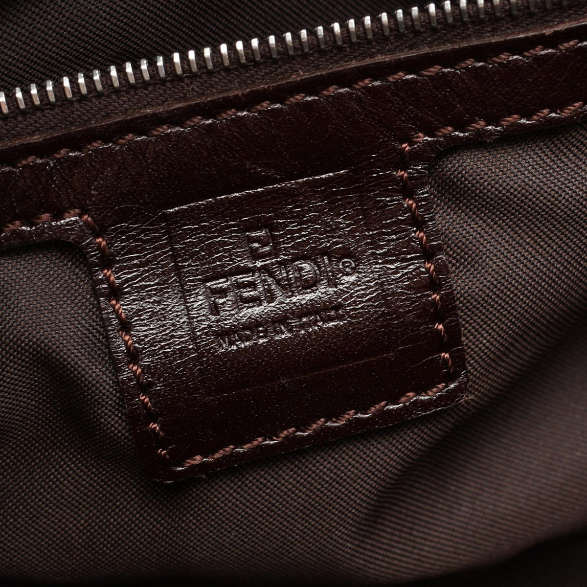 Fendi Zucca Canvas Shoulder Bag