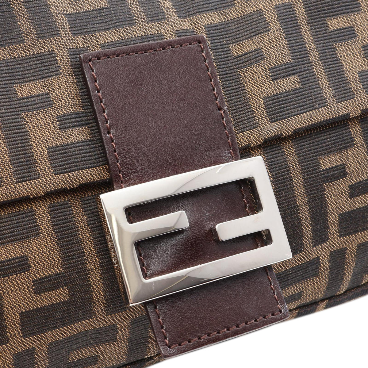 Fendi Zucca Canvas Shoulder Bag