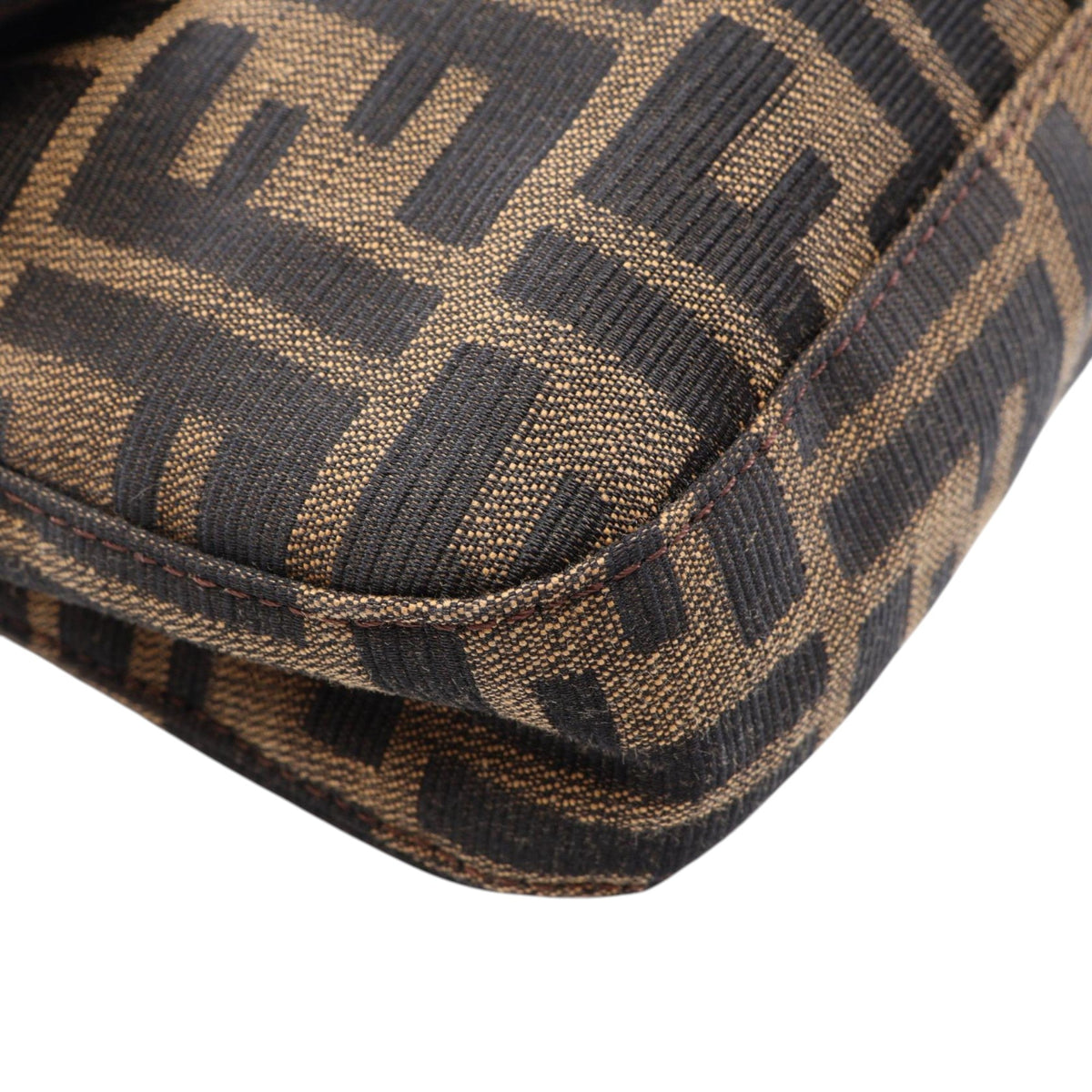 Fendi Zucca Canvas Shoulder Bag