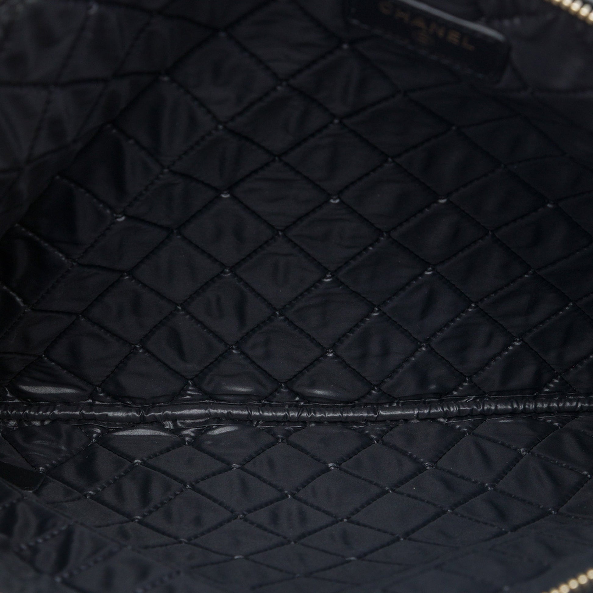 Chanel Large Quilted Lambskin Colorblock O Case