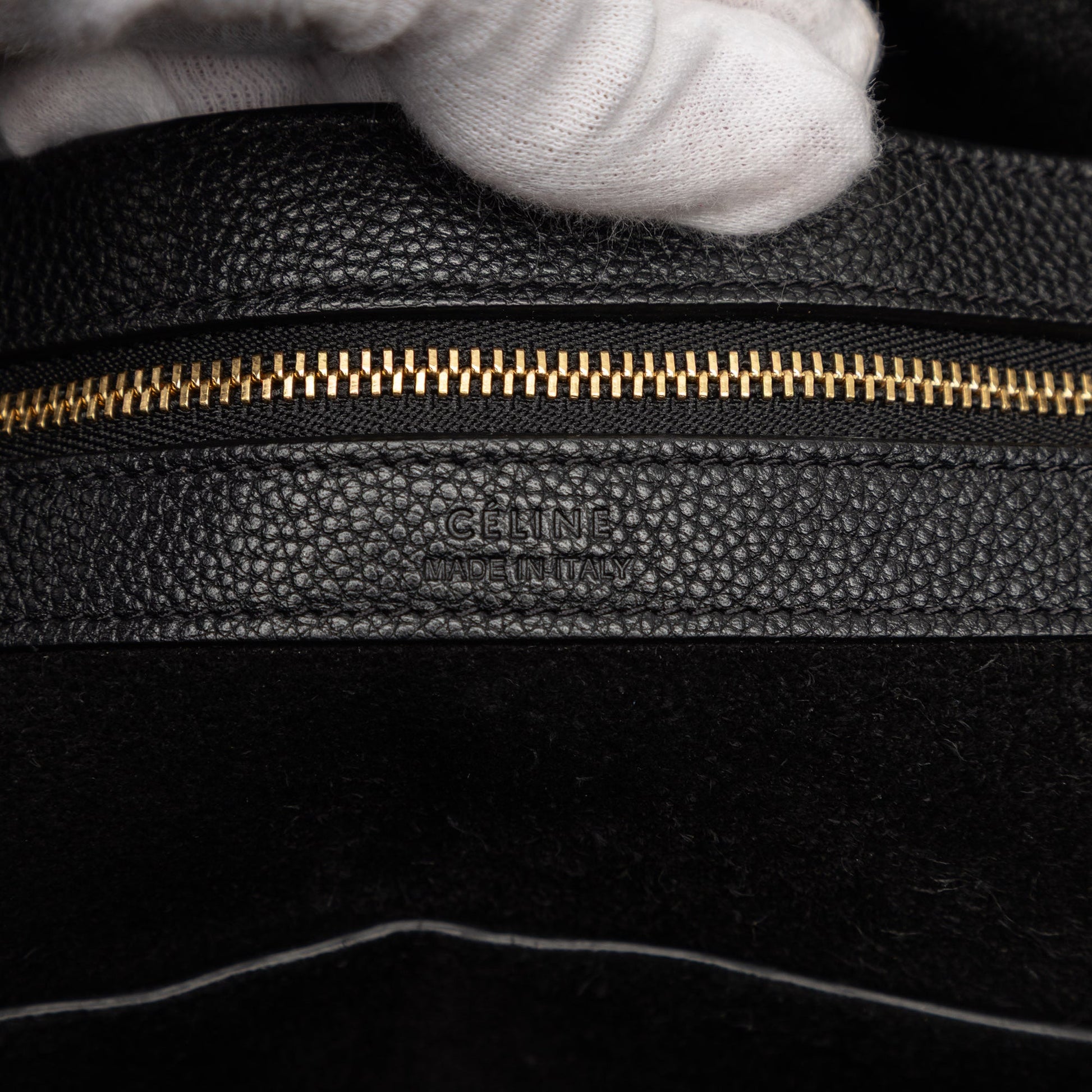 Celine Small Leather Phantom Cabas Tote
