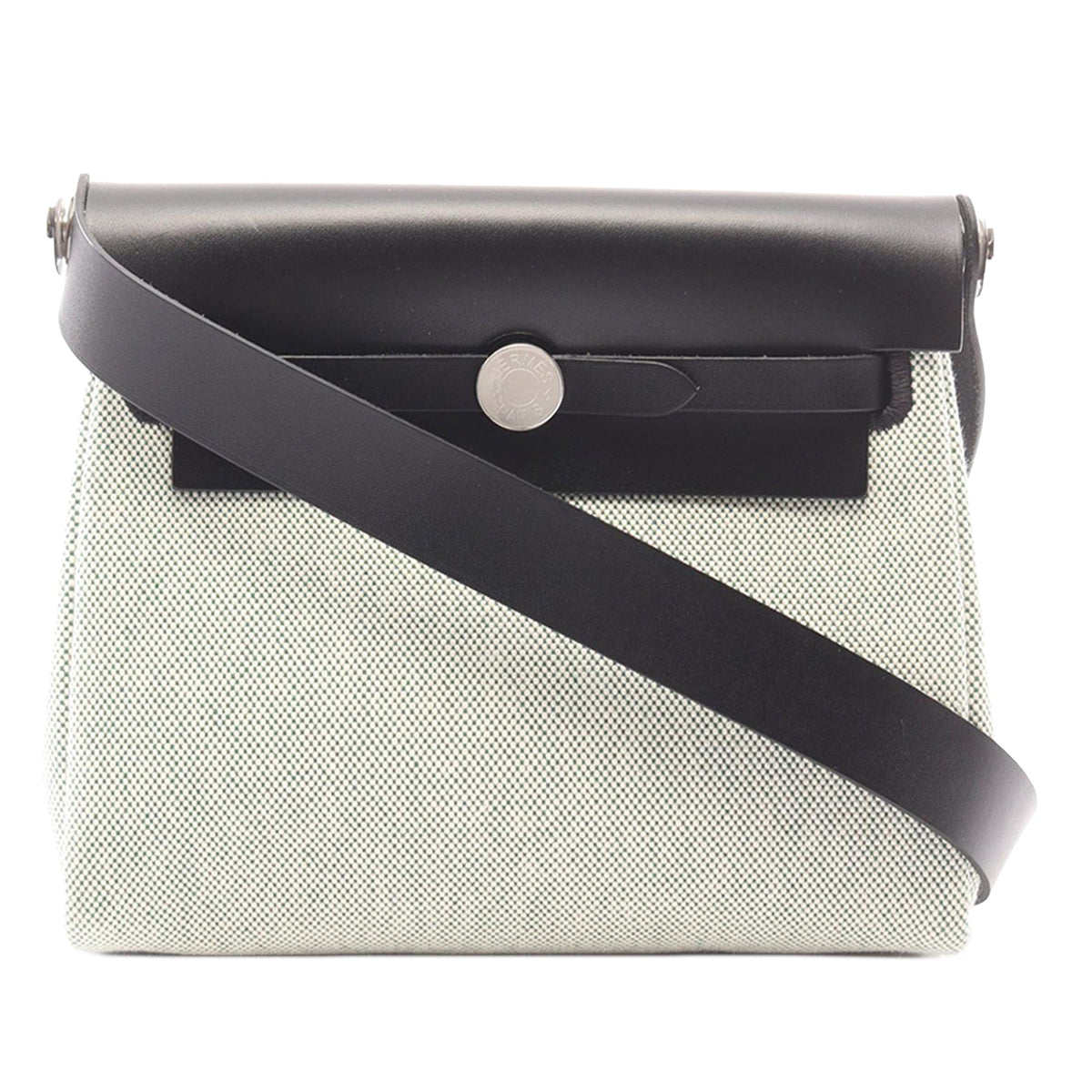 Hermès Military Toile and Vache Hunter Herbag Zip 20