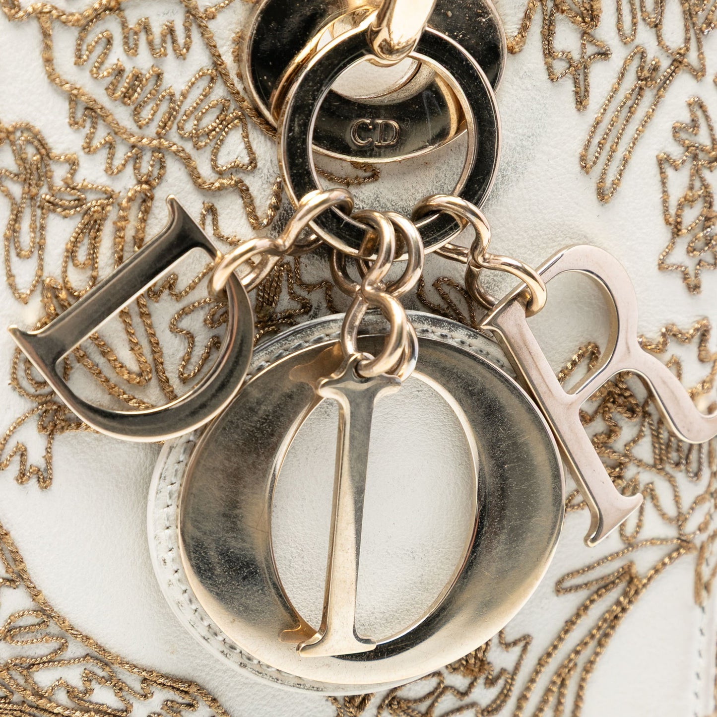 Dior Medium Calfskin Embroidered Jardin D Hiver Lady Dior