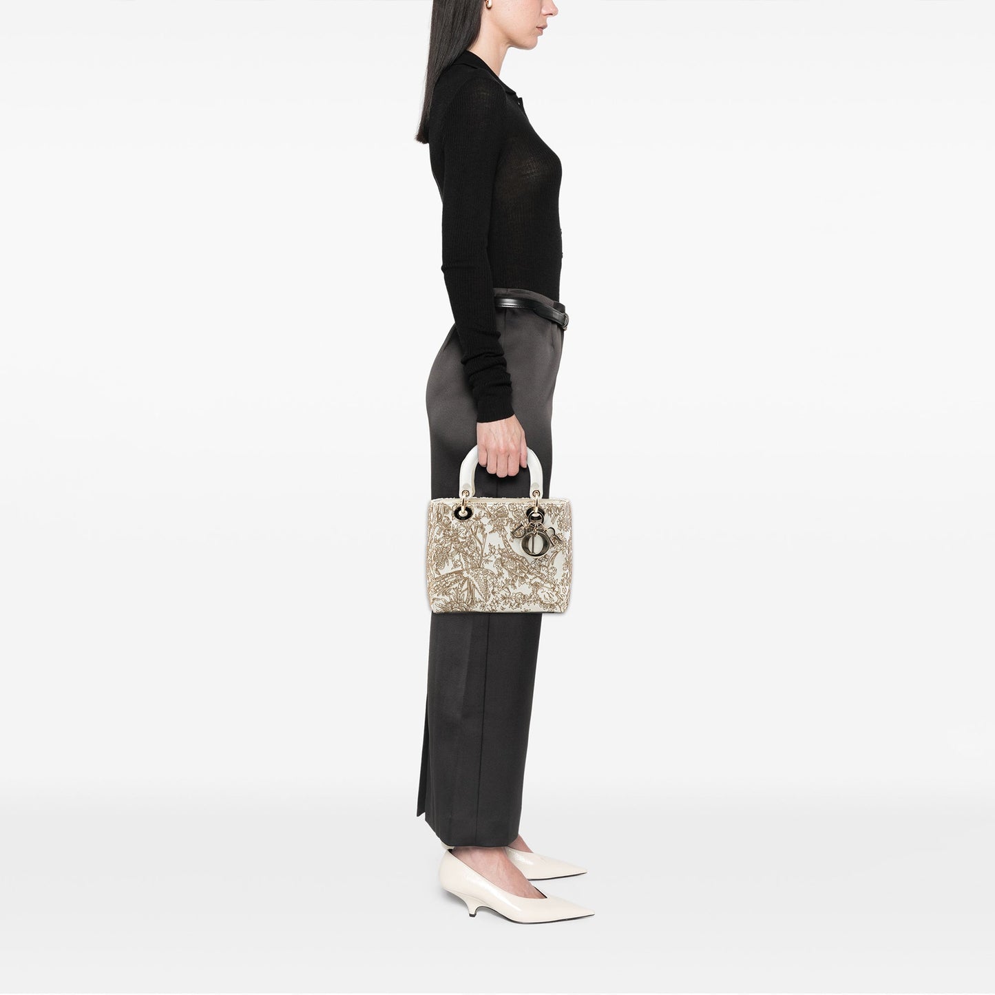 Dior Medium Calfskin Embroidered Jardin D Hiver Lady Dior