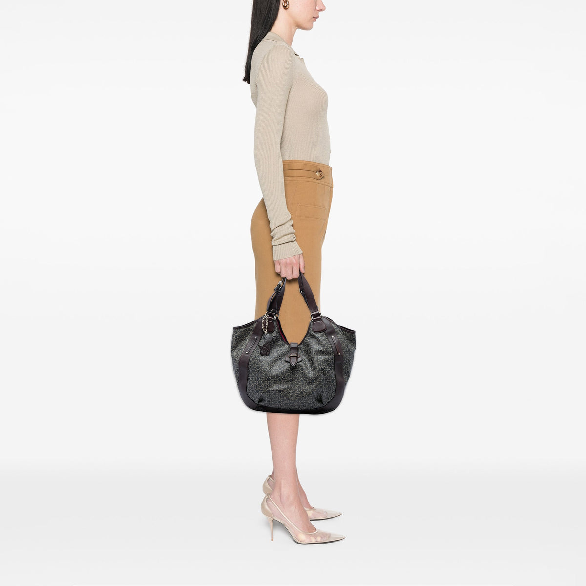 Celine Horse Carriage Coated Canvas Tote