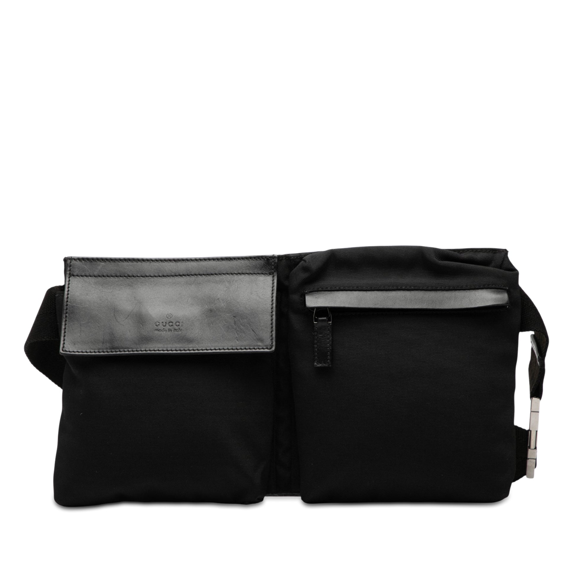 Gucci Nylon Double Pocket Belt Bag