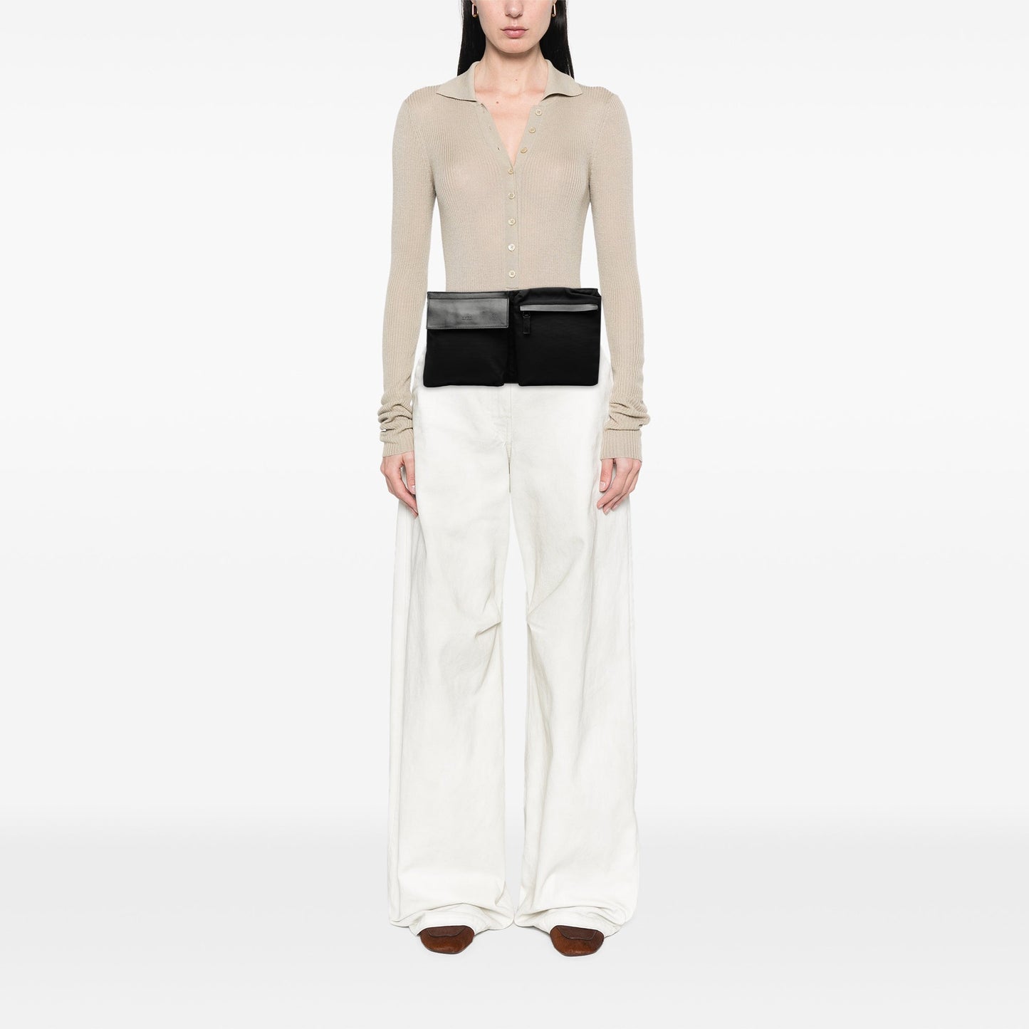 Gucci Nylon Double Pocket Belt Bag