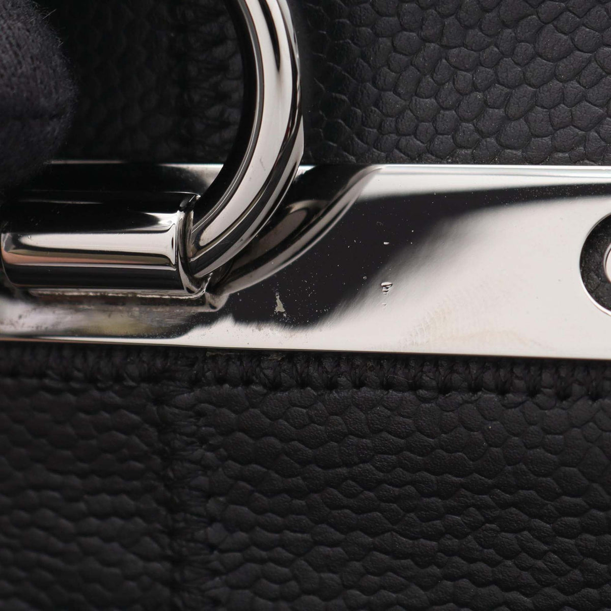 Chanel Choco Bar Caviar East West Bowler Bag