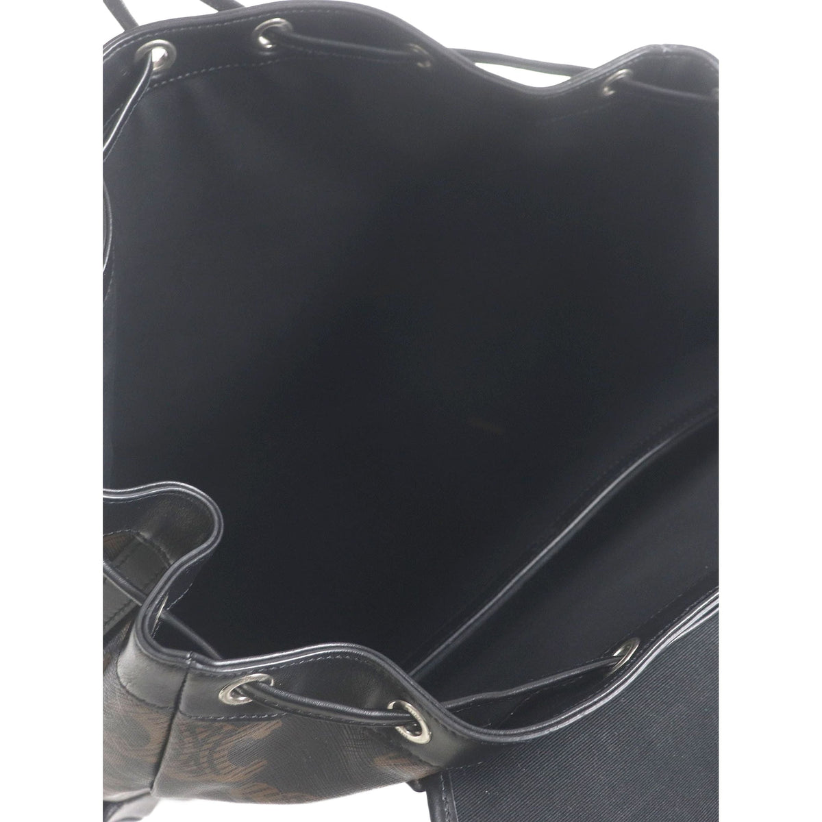 Celine Large Triomphe Coated Canvas Backpack — Brown