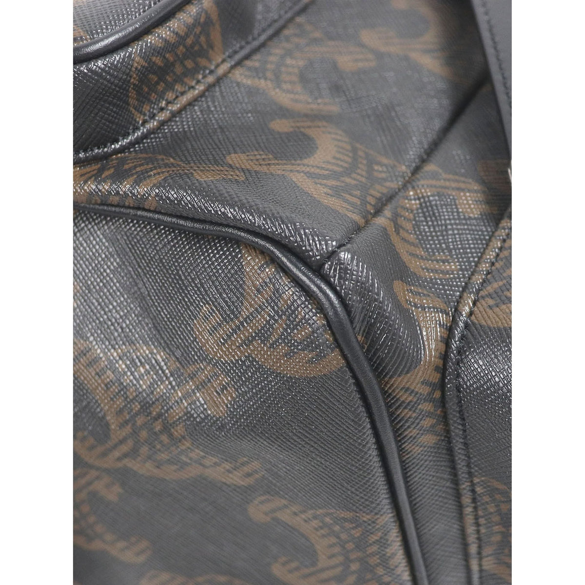 Celine Large Triomphe Coated Canvas Backpack — Brown
