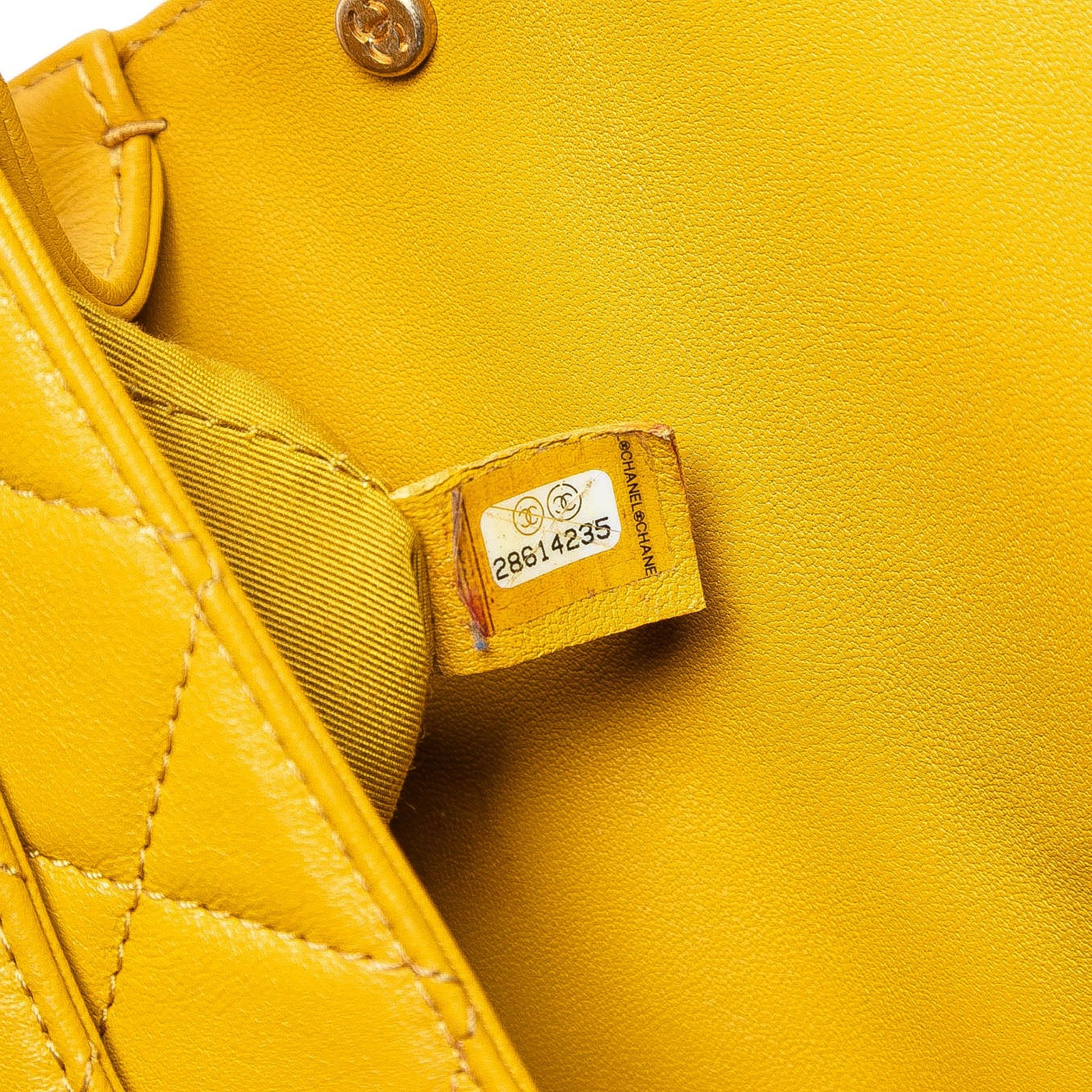 Chanel Small Quilted Lambskin Chain Infinity Top Handle Bag