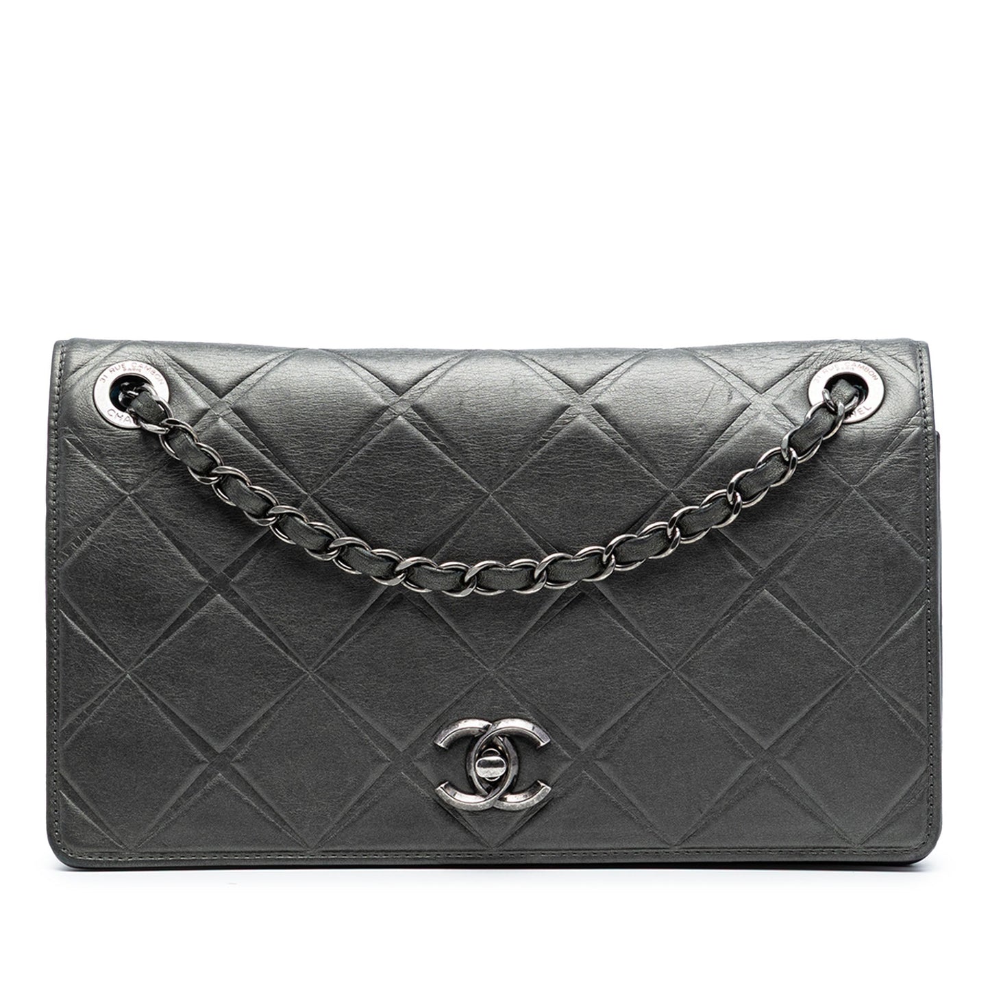 Medium Embossed Calfskin Propeller Flap