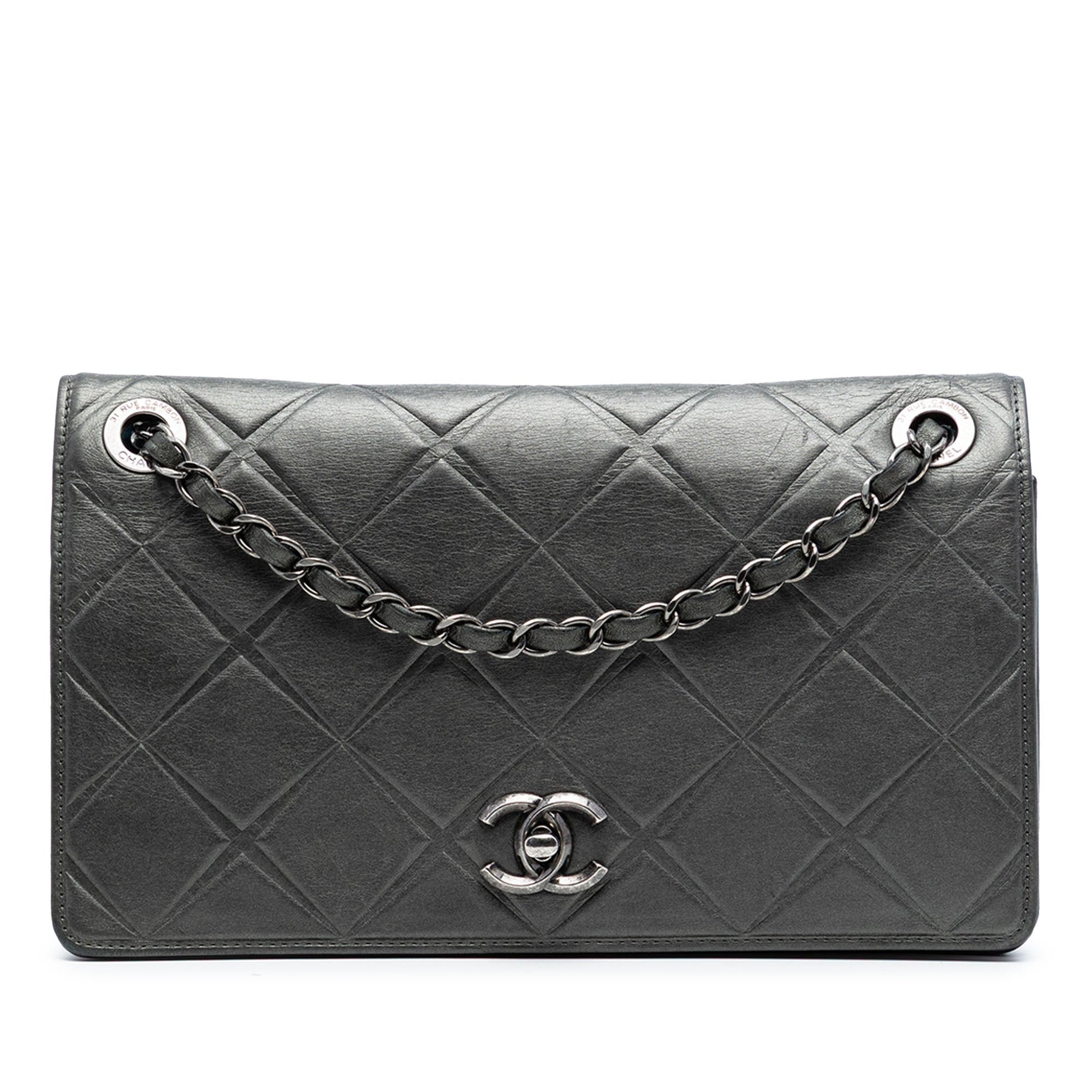 Medium Embossed Calfskin Propeller Flap