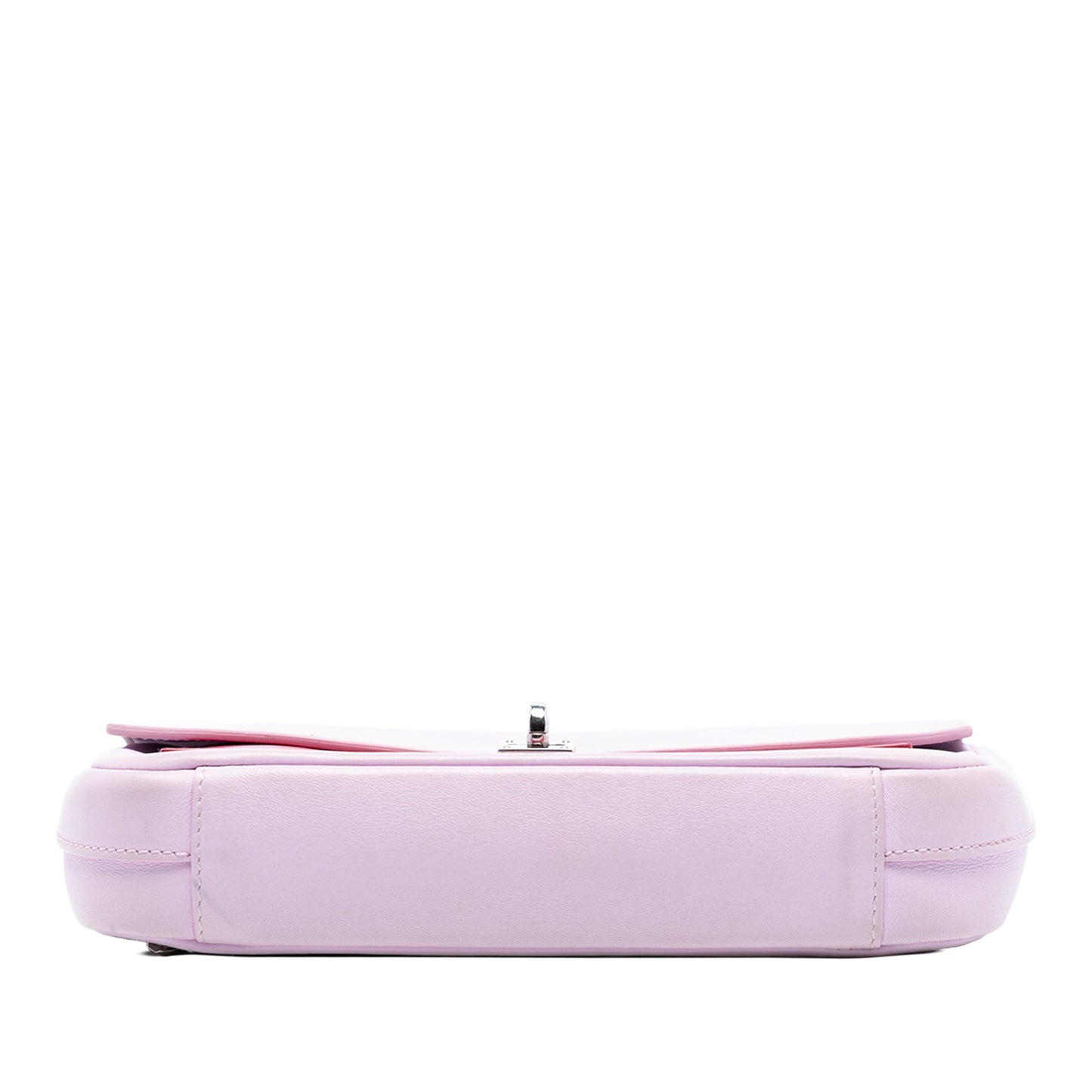 Dior Tricolor Leather Turn Lock Wallet on Chain