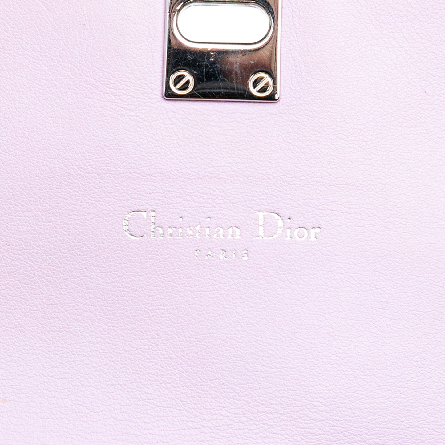 Dior Tricolor Leather Turn Lock Wallet on Chain