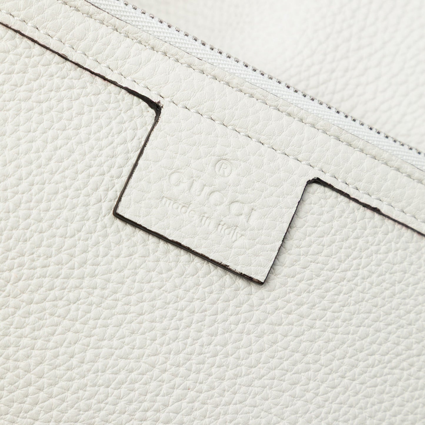 Gucci Leather Bamboo Drawstring Backpack