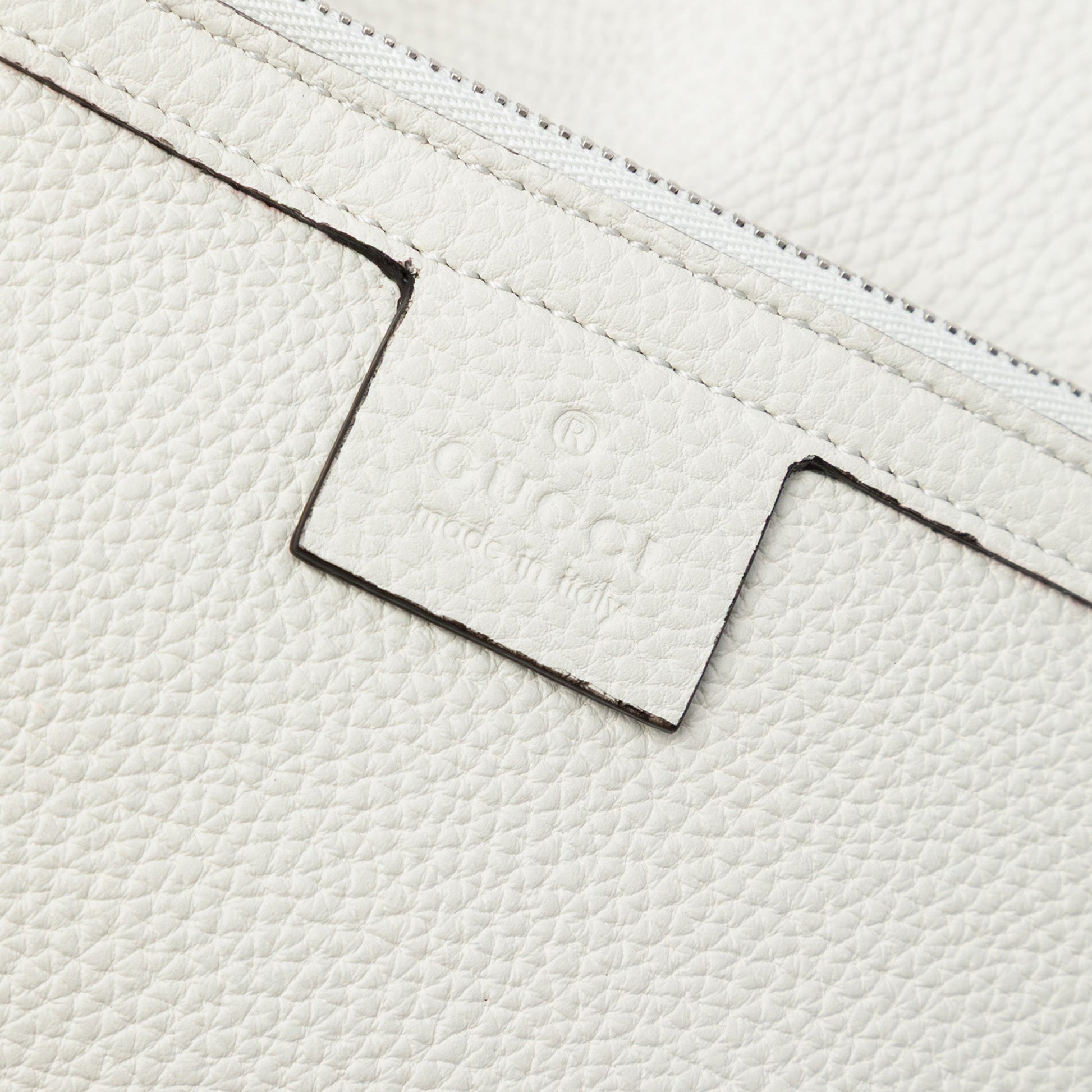 Gucci Leather Bamboo Drawstring Backpack