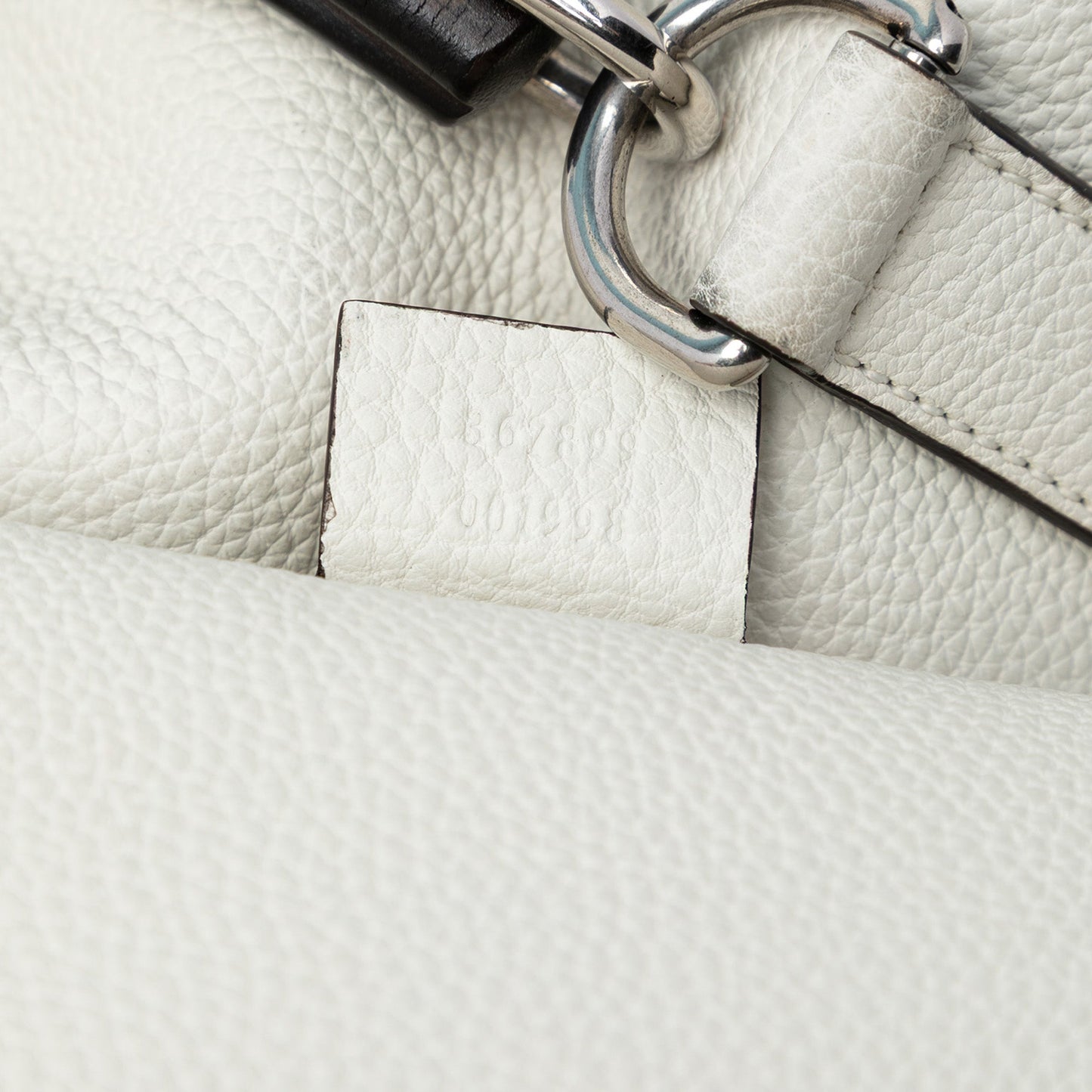 Gucci Leather Bamboo Drawstring Backpack