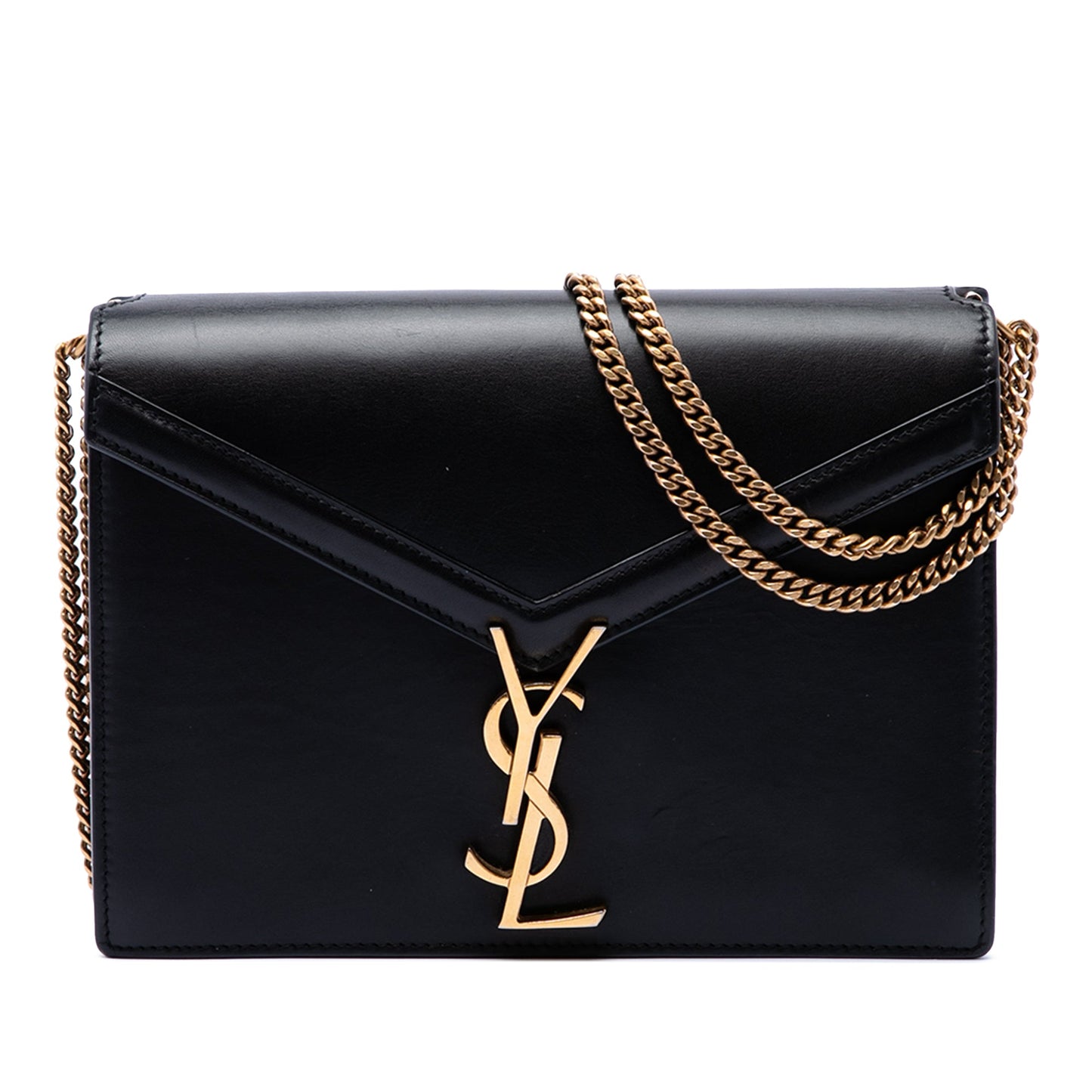Saint Laurent Smooth Calfskin Monogram Cassandra Clasp Bag