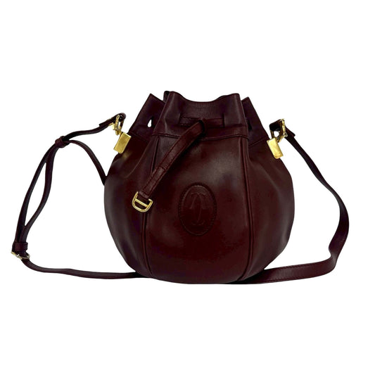 Cartier Must de Cartier Leather Bucket