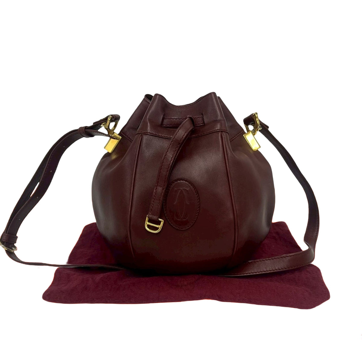 Cartier Must de Cartier Leather Bucket