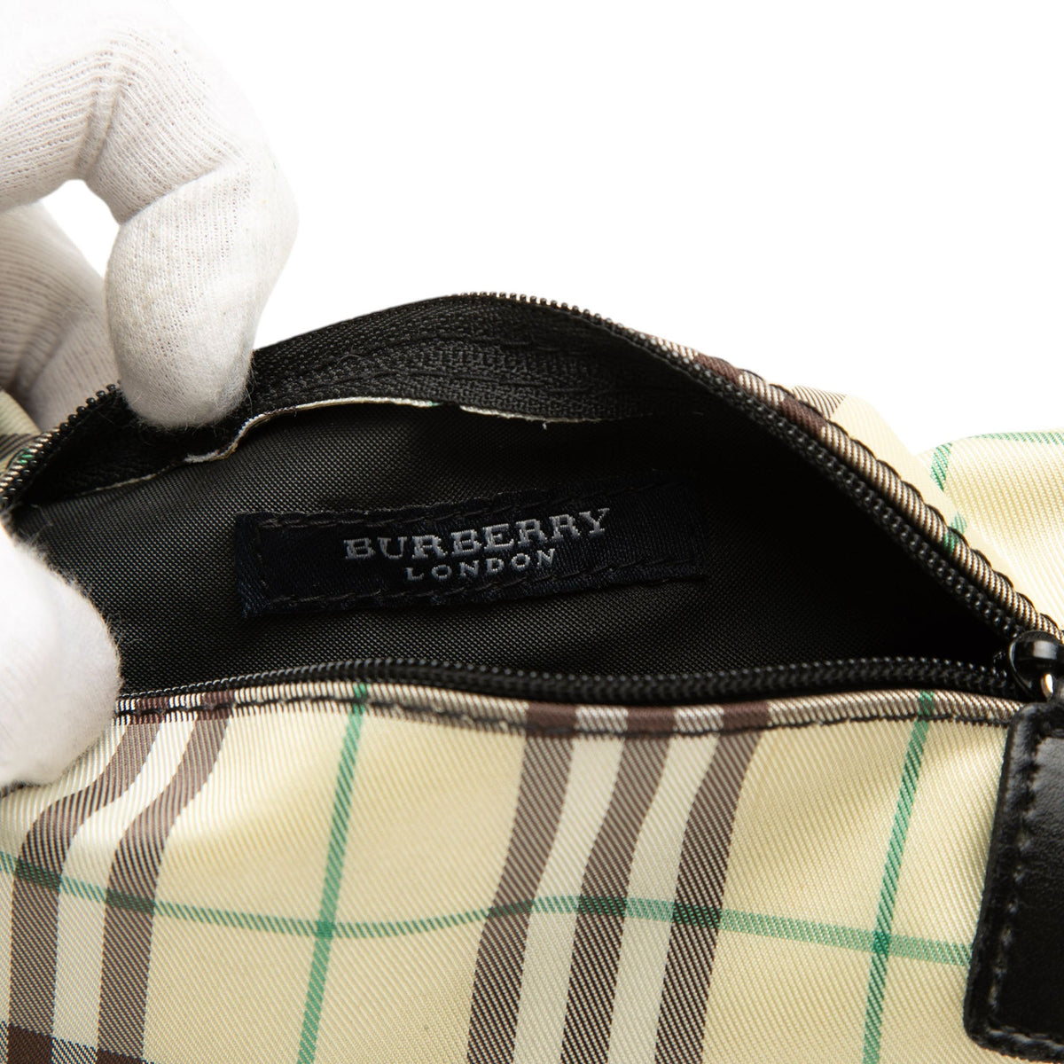 Burberry Mini House Check Canvas Handbag