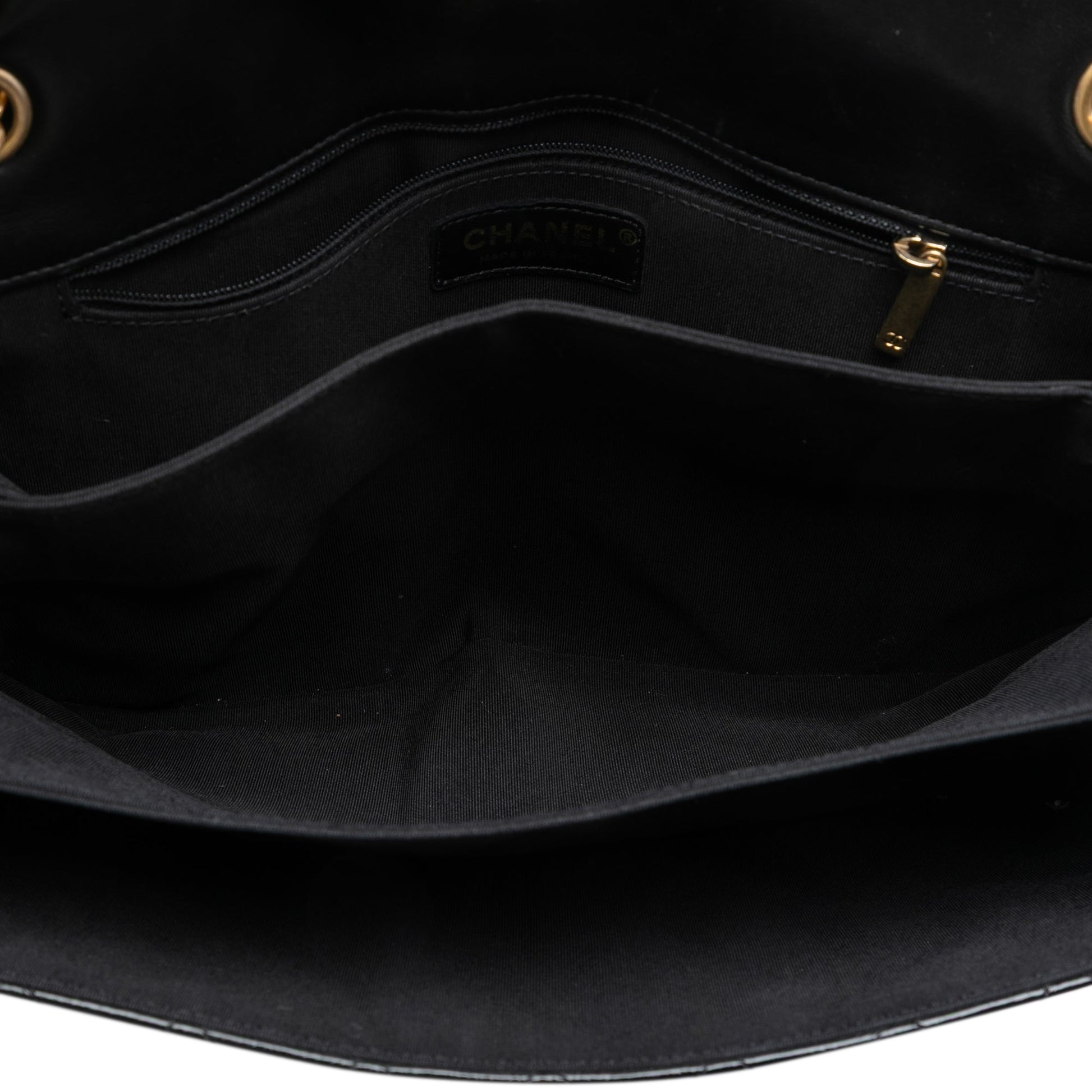 Chanel Quilted Crinkled Patent Pagoda Accordion Flap
