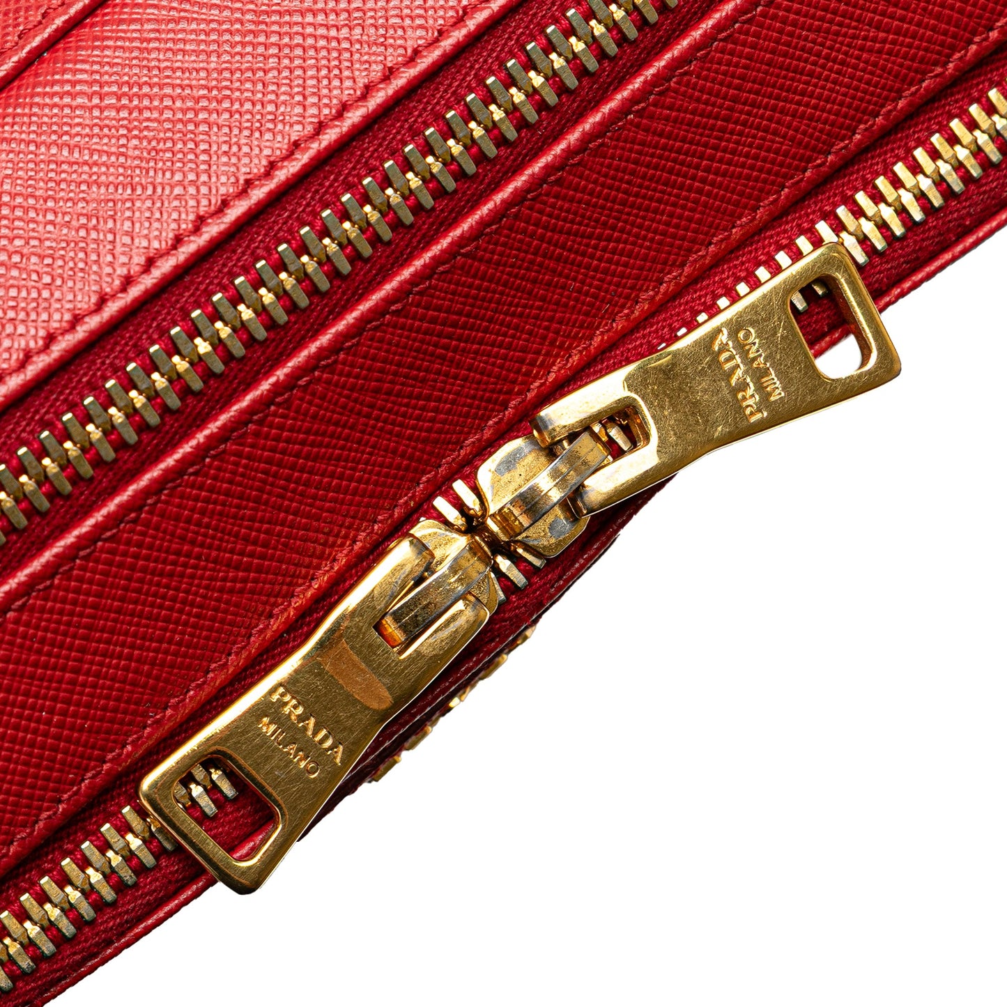 Prada Saffiano Double Zip Crossbody