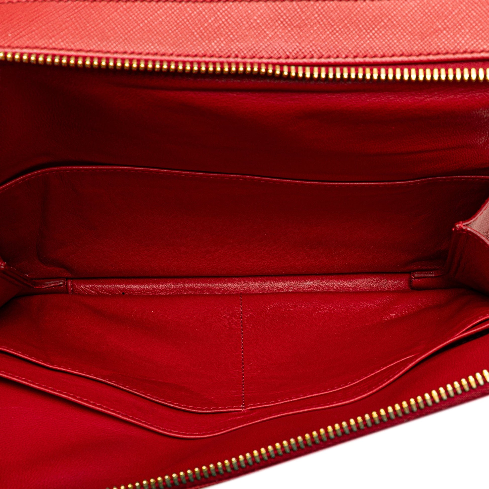 Prada Saffiano Double Zip Crossbody