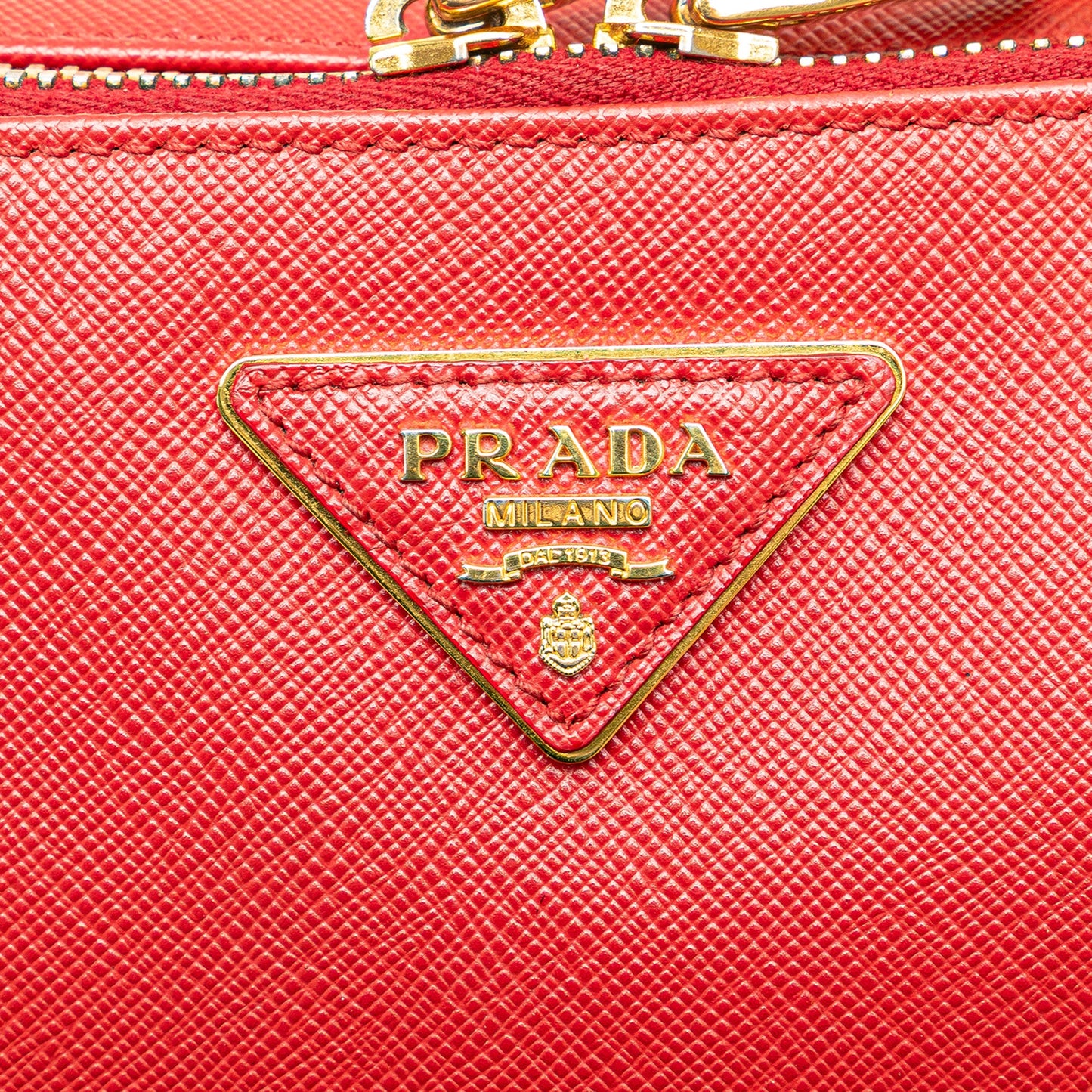 Prada Saffiano Double Zip Crossbody