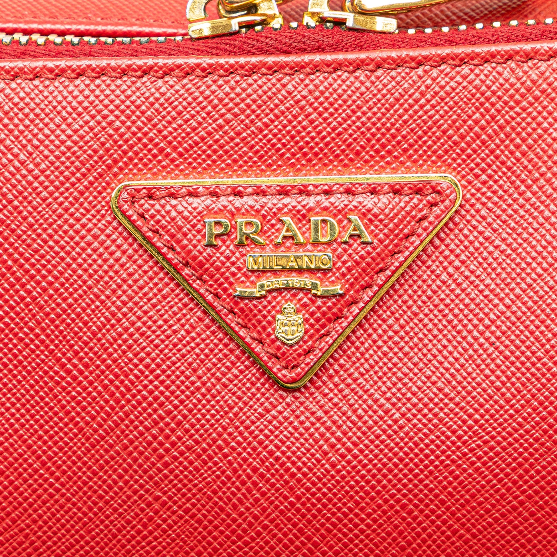 Prada Saffiano Double Zip Crossbody