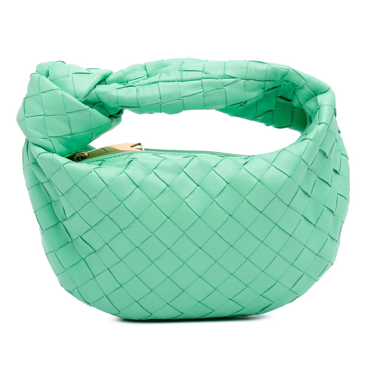 Bottega Veneta Mini Nappa Intrecciato Jodie — Green