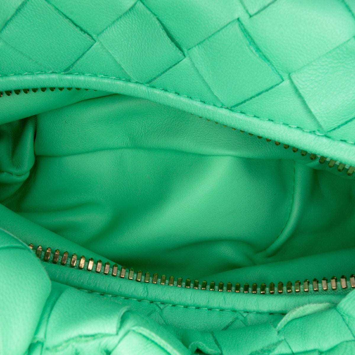 Bottega Veneta Mini Nappa Intrecciato Jodie — Green