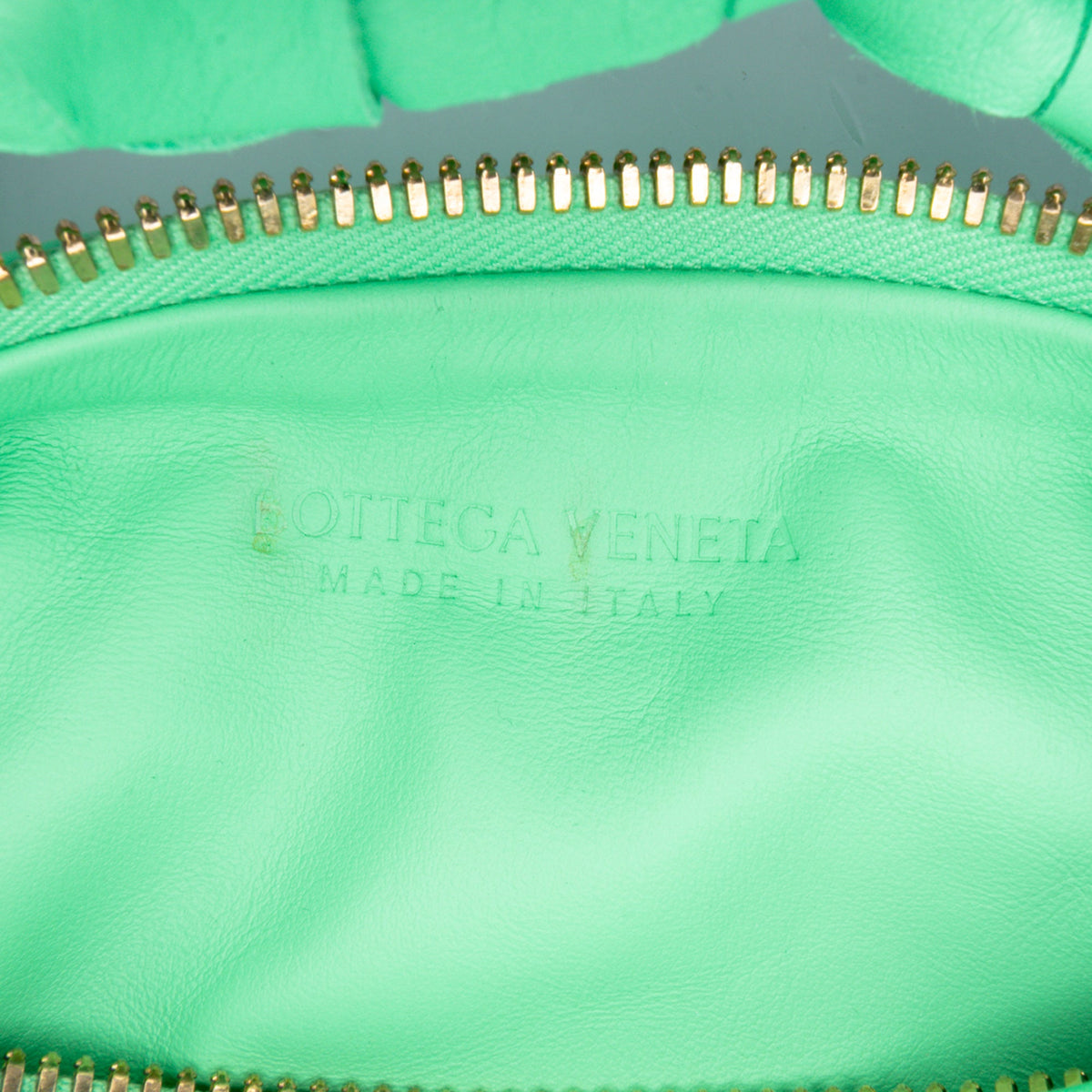 Bottega Veneta Mini Nappa Intrecciato Jodie — Green