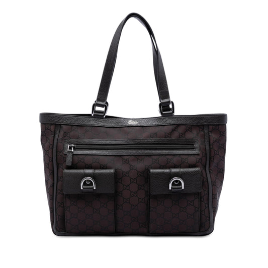 GG Nylon Abbey D Ring Pocket Tote