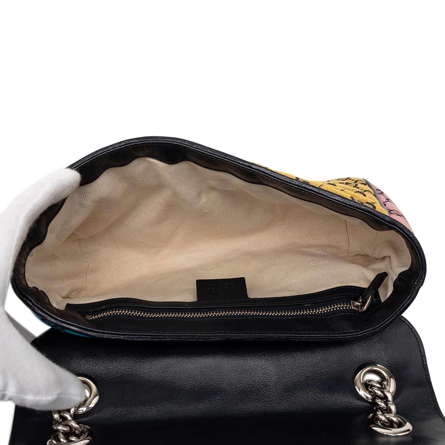 Gucci Medium GG Marmont Multicolor Matelasse Diagonal GG Canvas Shoulder Bag