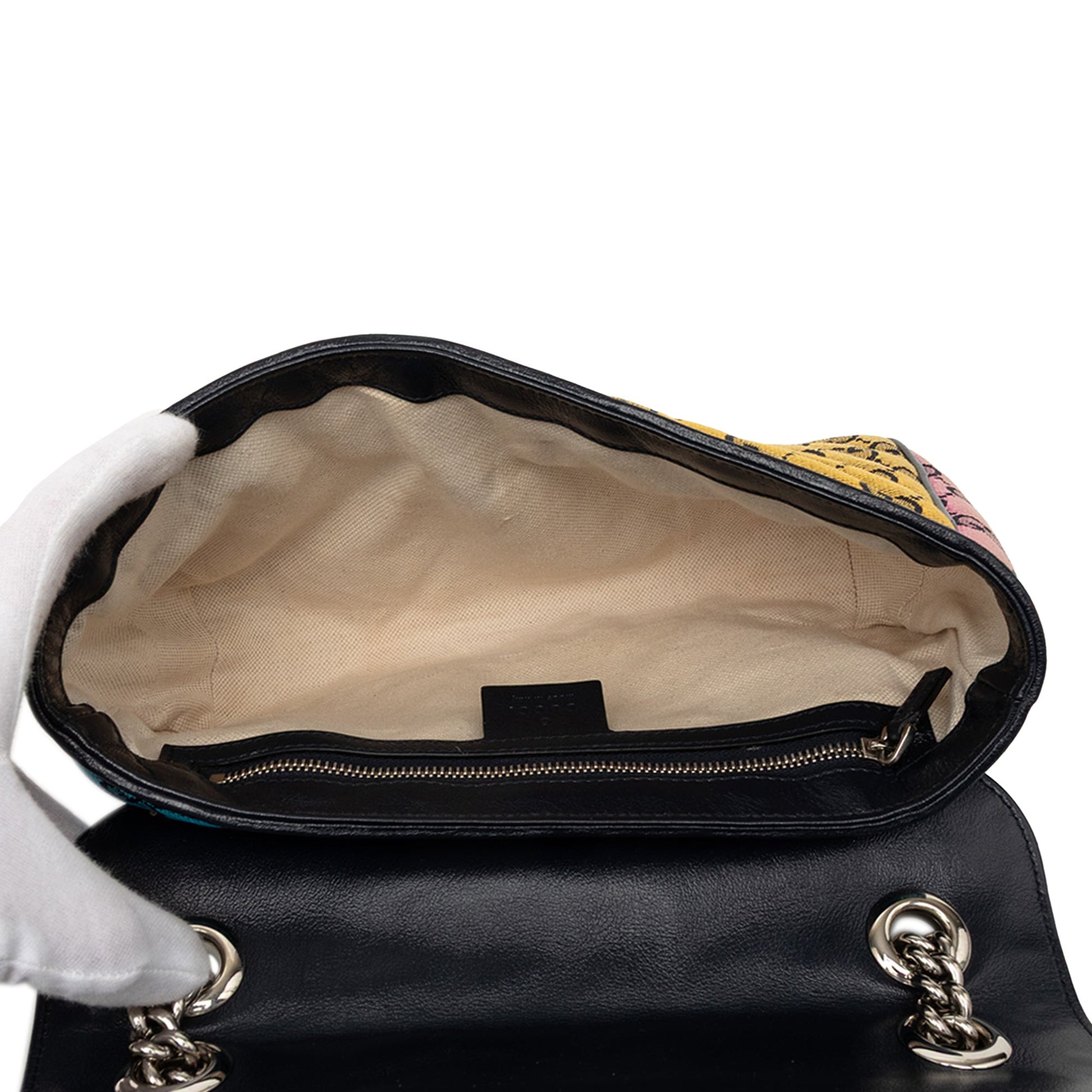 Gucci Medium GG Marmont Multicolor Matelasse Diagonal GG Canvas Shoulder Bag