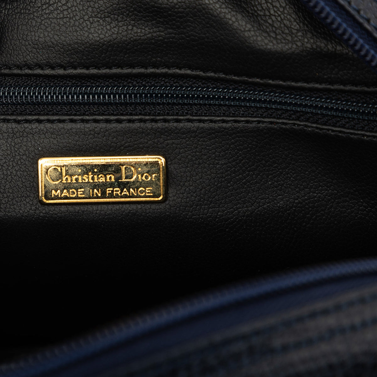 Dior Leather Crossbody — Blue