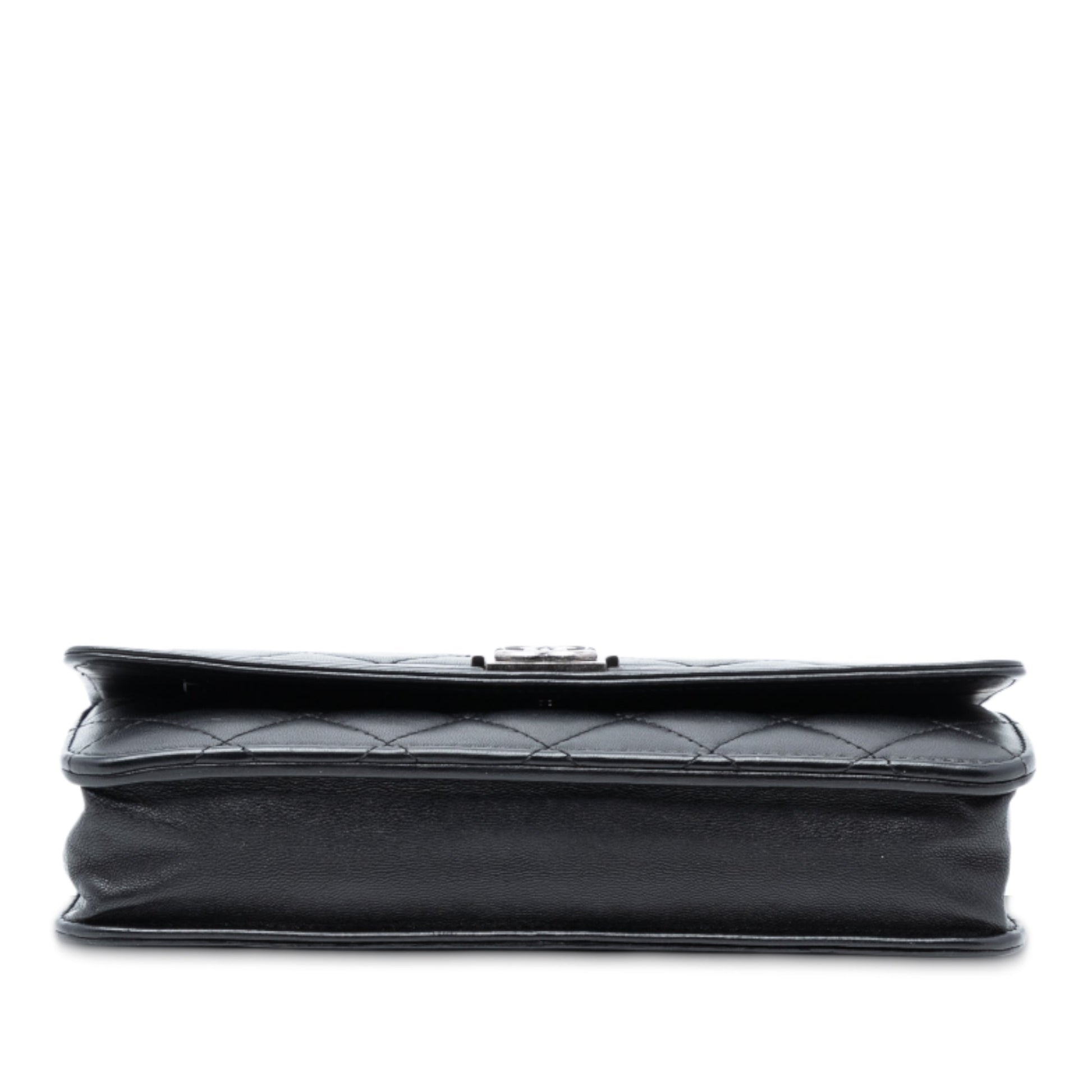 Chanel Quilted Lambskin Boy Wallet On Chain