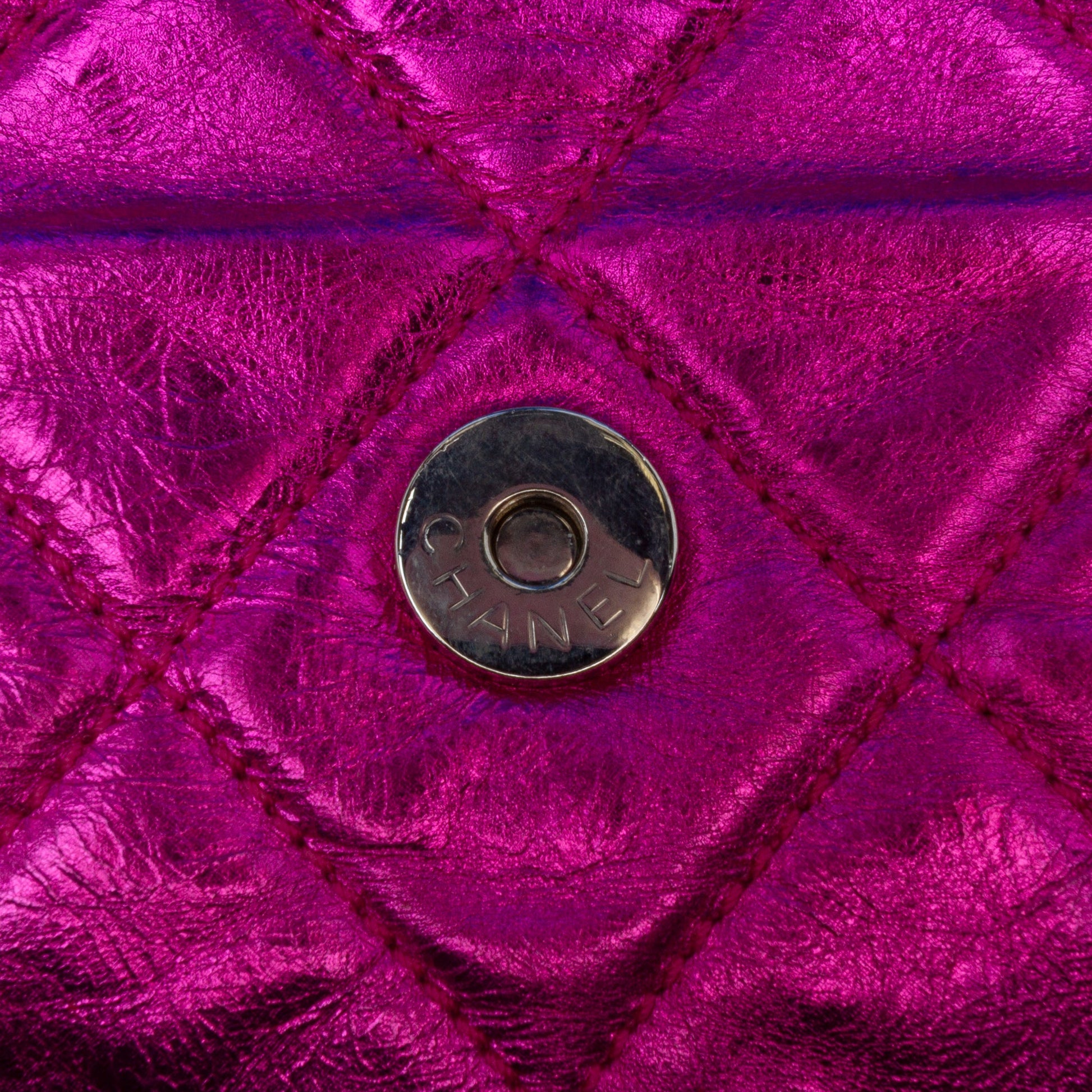 Chanel Multicolor Quilted Metallic Calfskin Modern Chain Flap Frame Bag