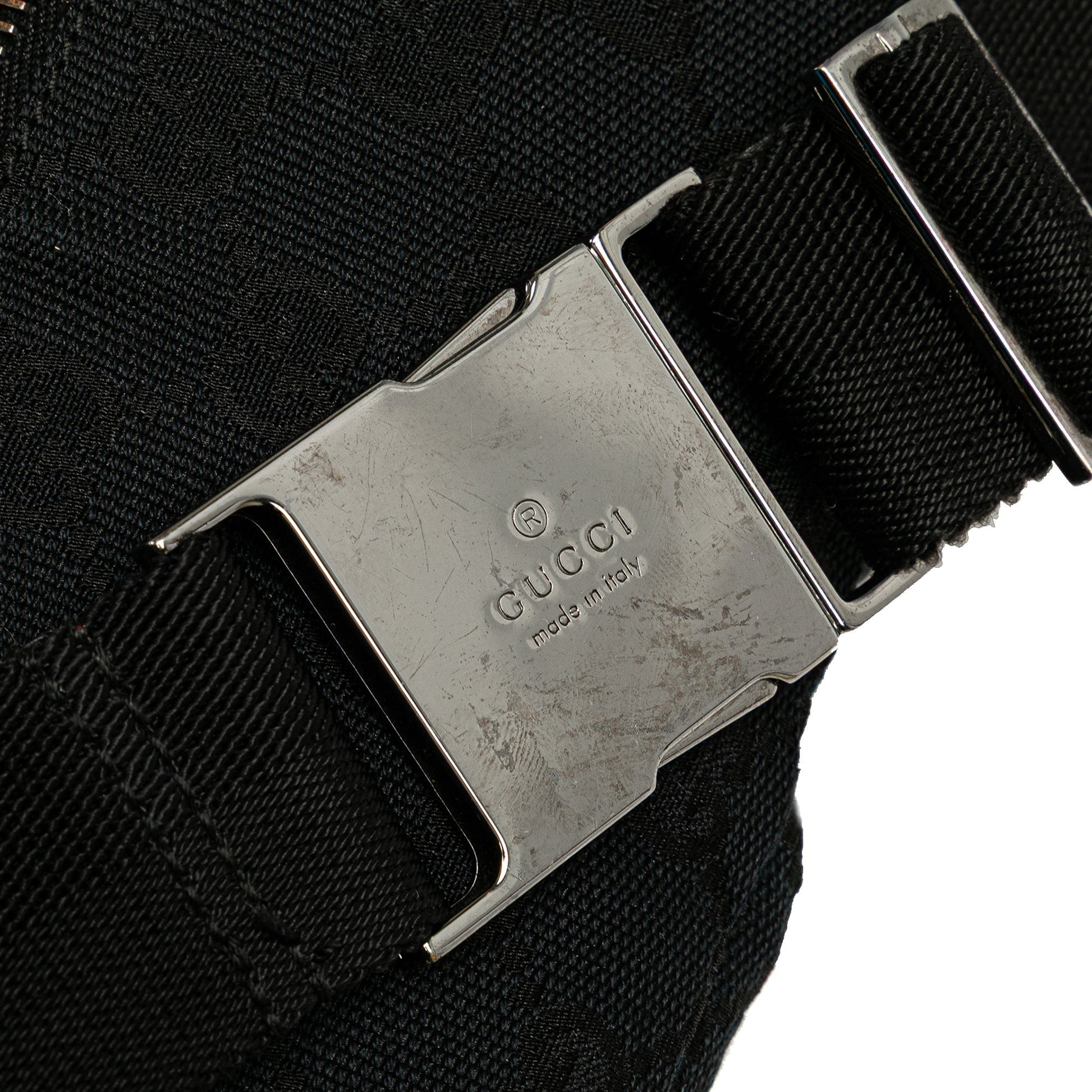 Gucci GG Canvas Double Pocket Belt Bag